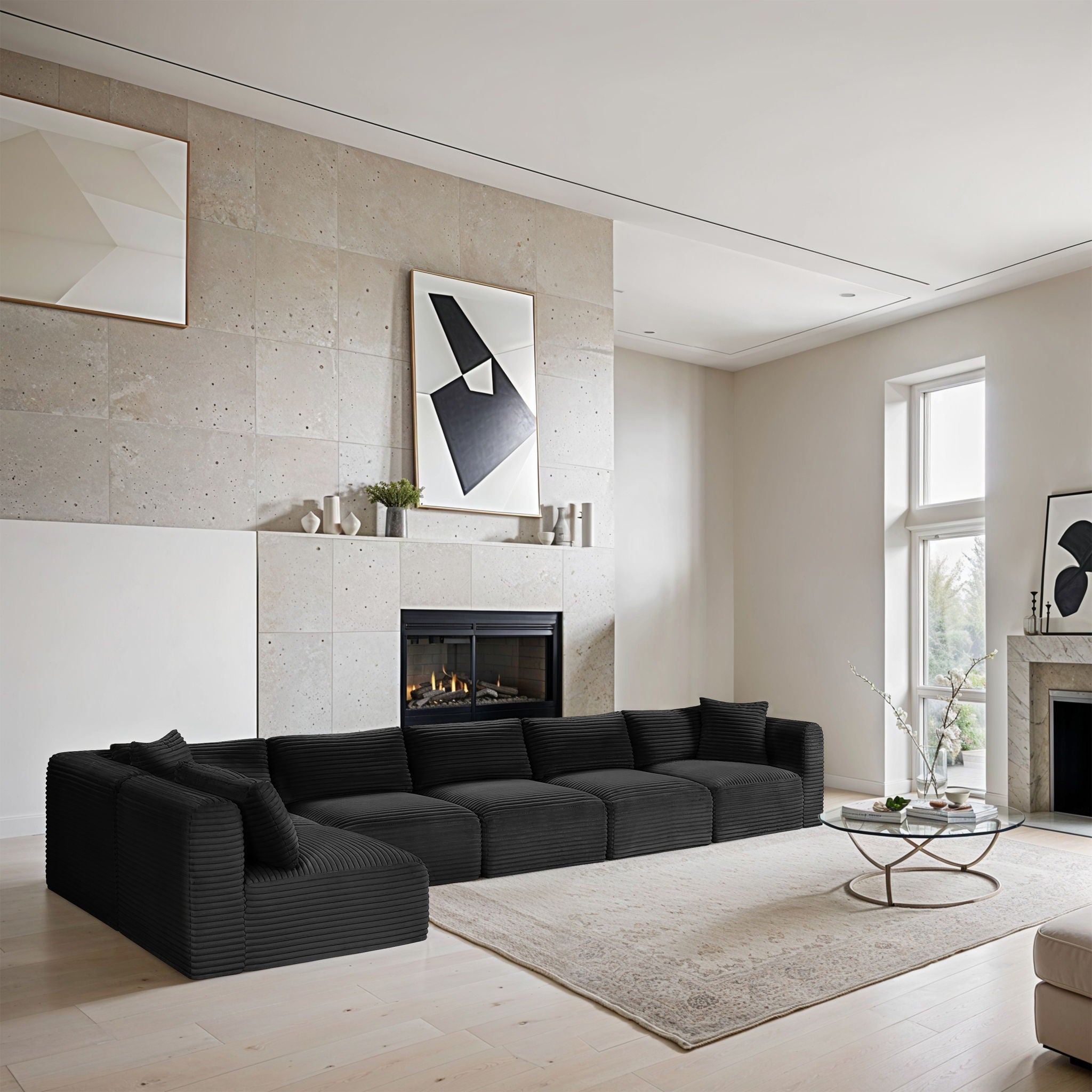 Shaggy - 6 Piece Modular Sectional