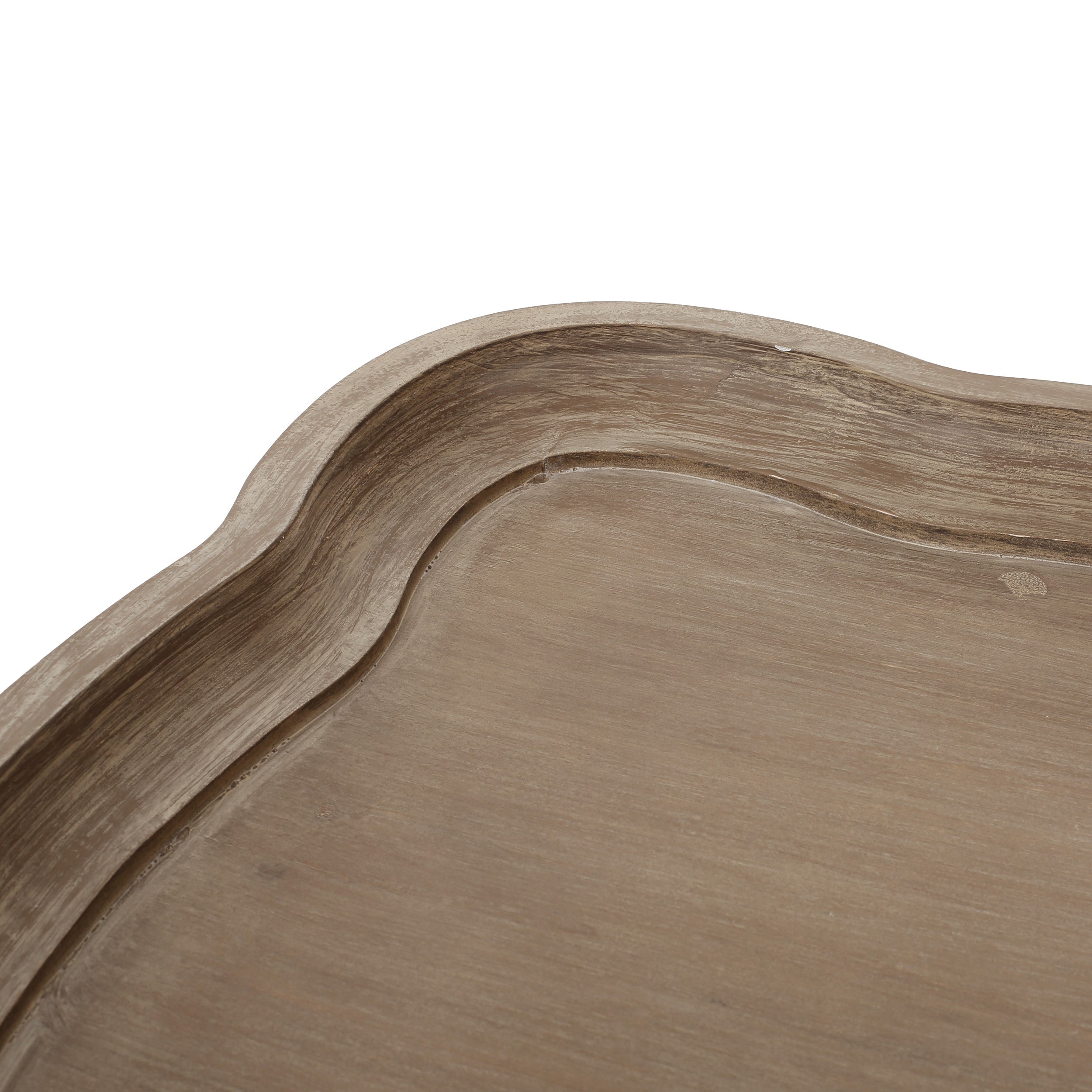 Accent Table with Hourglass Base and French Country Design