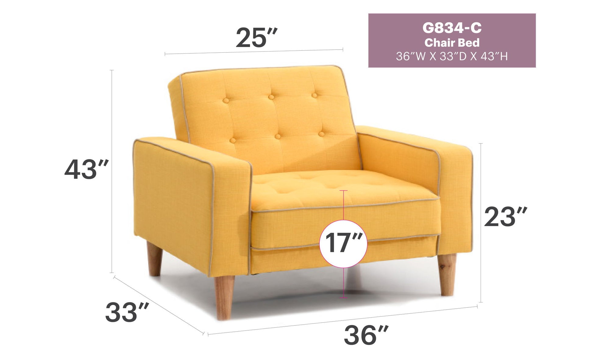 Vibrant Contemporary Chair Bed - Best Buy Furniture