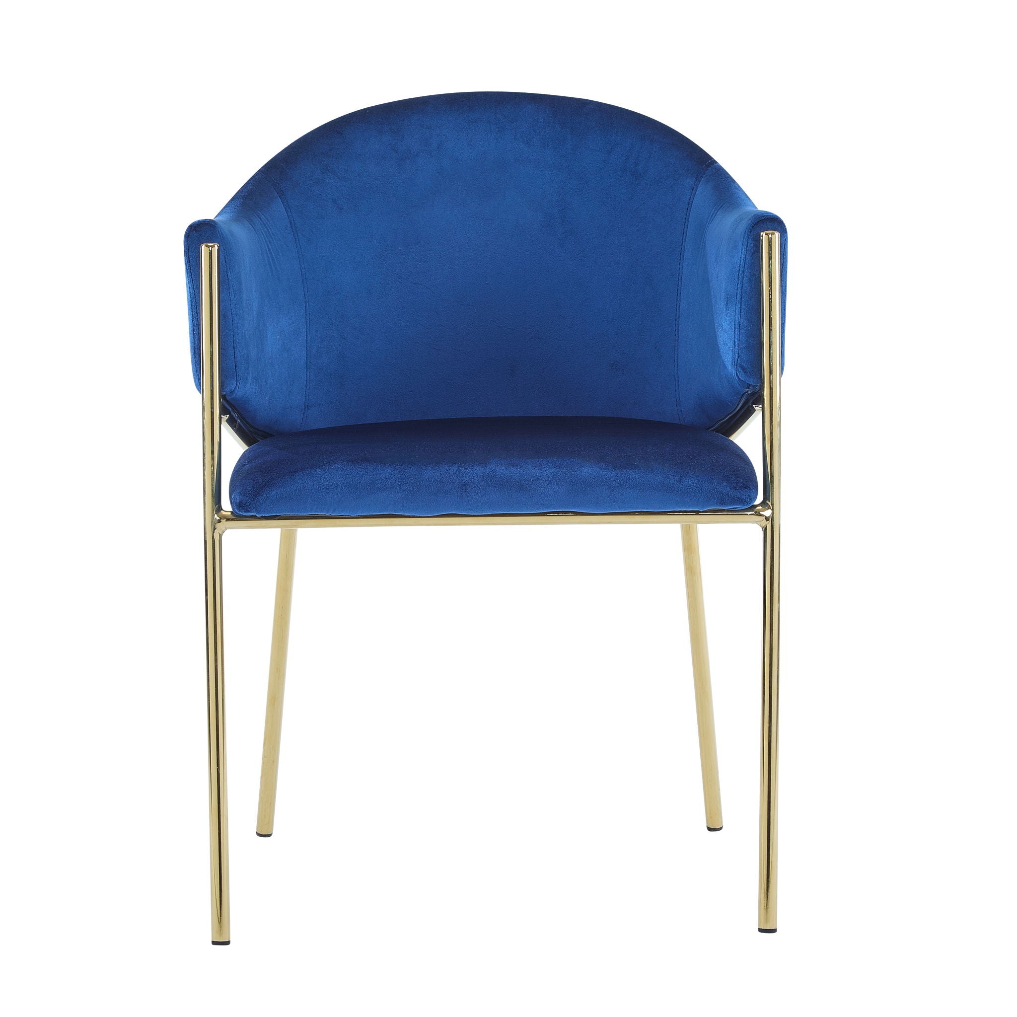 Modern Upholstered Dining Chair With Frame And Plush Velvet