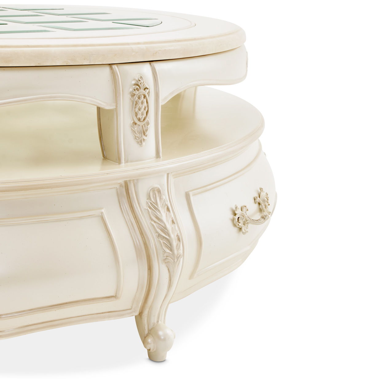 Lavelle - Round Cocktail Table - Classic Pearl