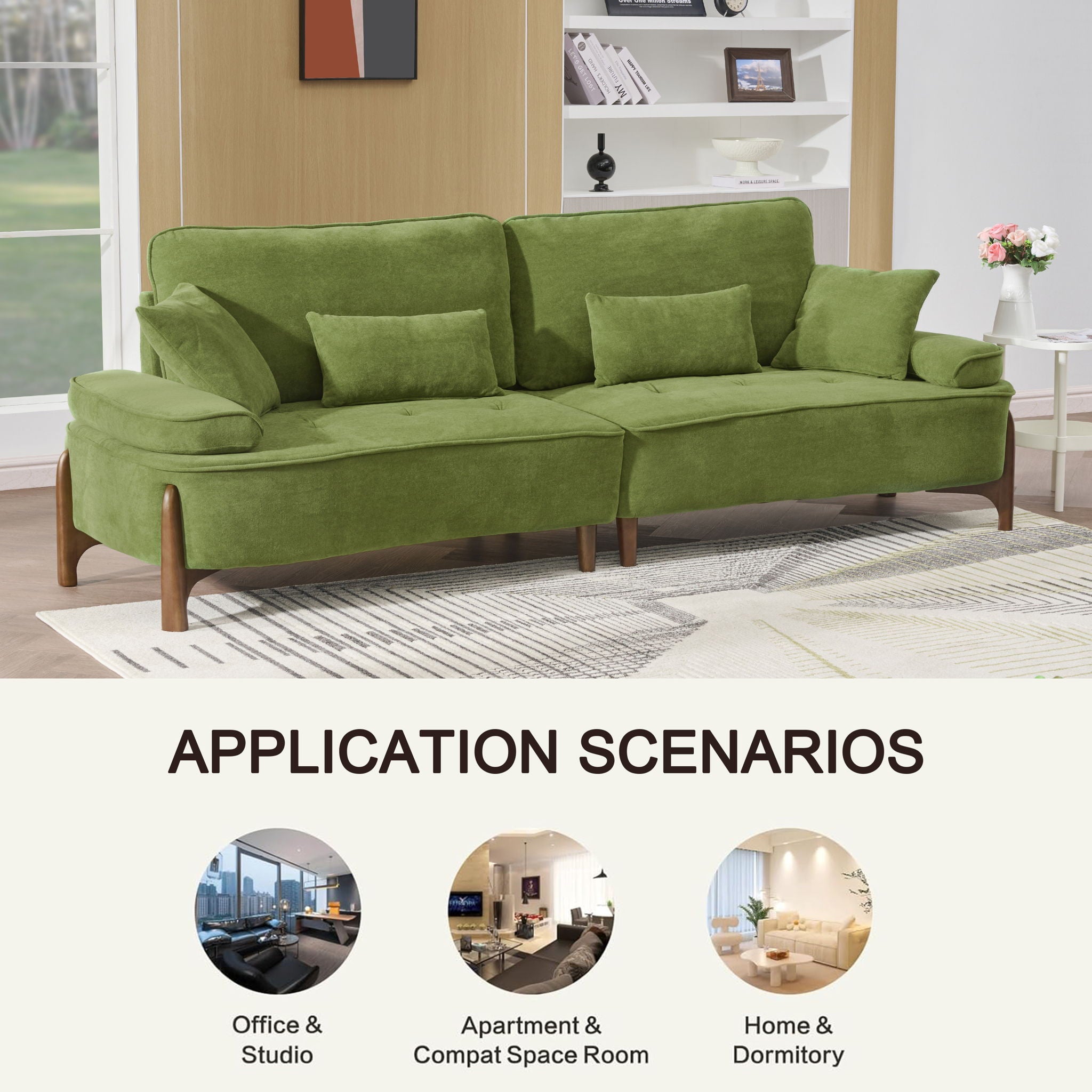 Comfortable Deep Seated Sofa With Pillows