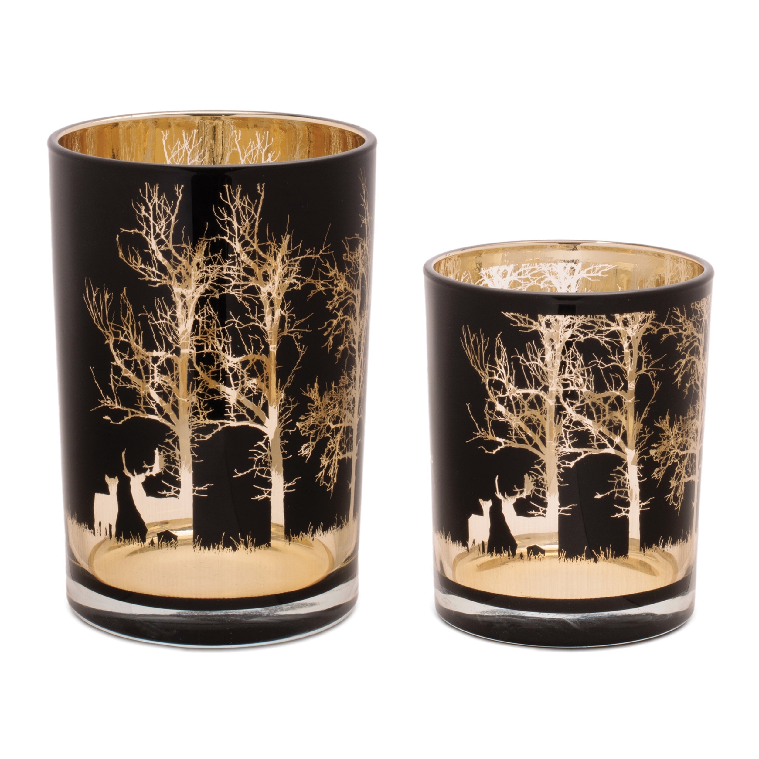 Mossy-Oak-Deer-Candle-Holder-(Set-of-2)-Candle-Holders