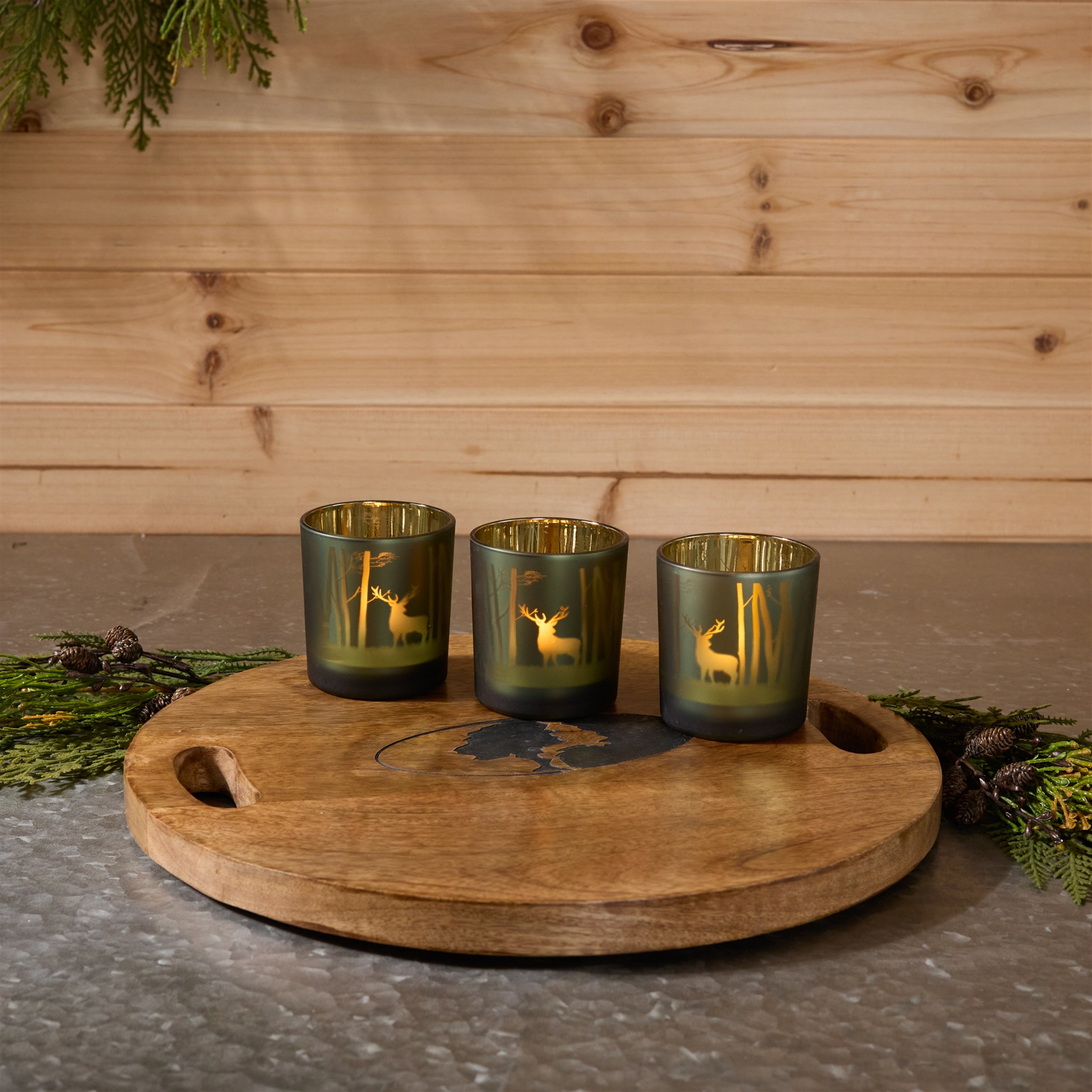 Mossy Oak Deer Votive (Set of 3)