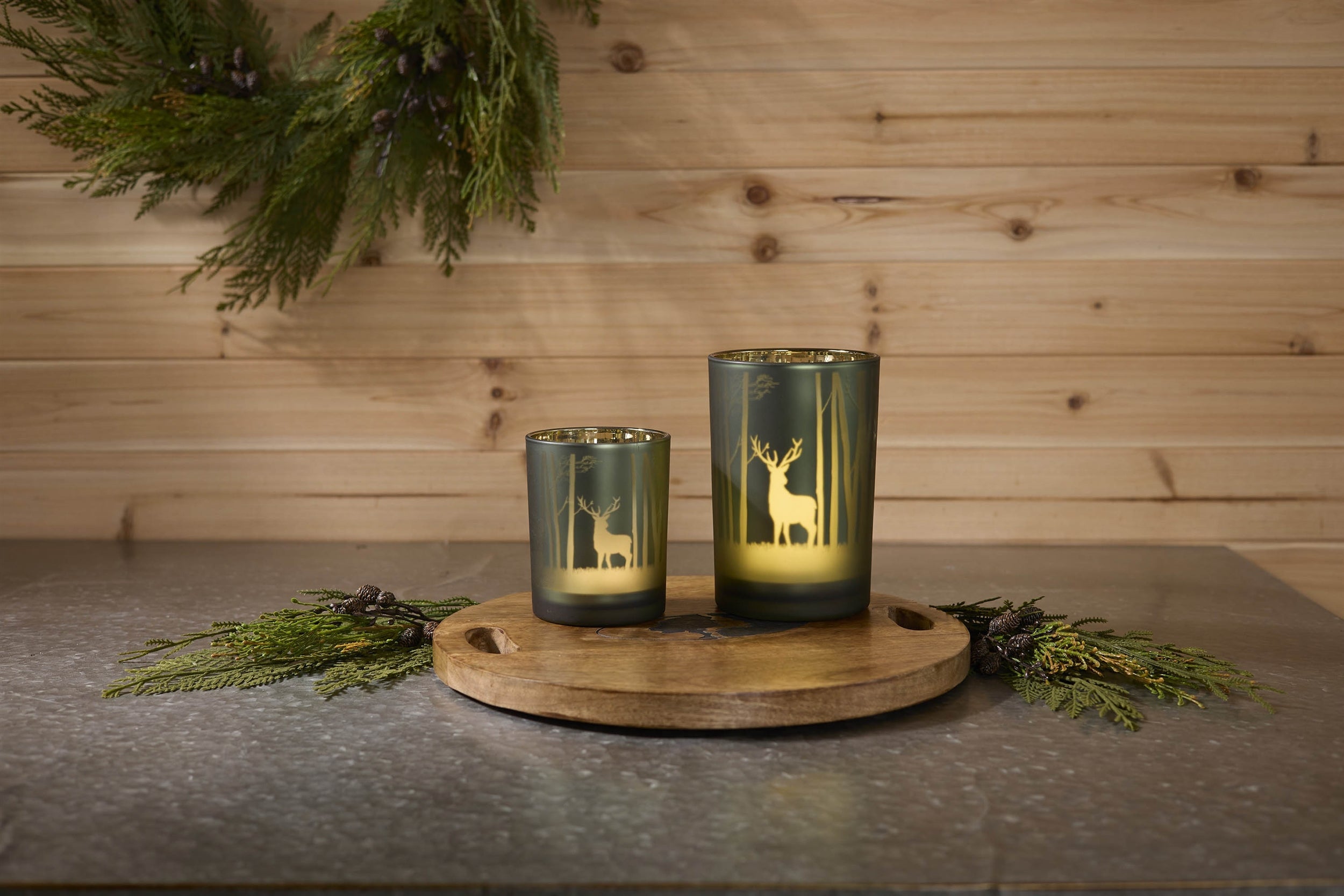 Mossy Oak Deer Candle Holder (Set of 2)