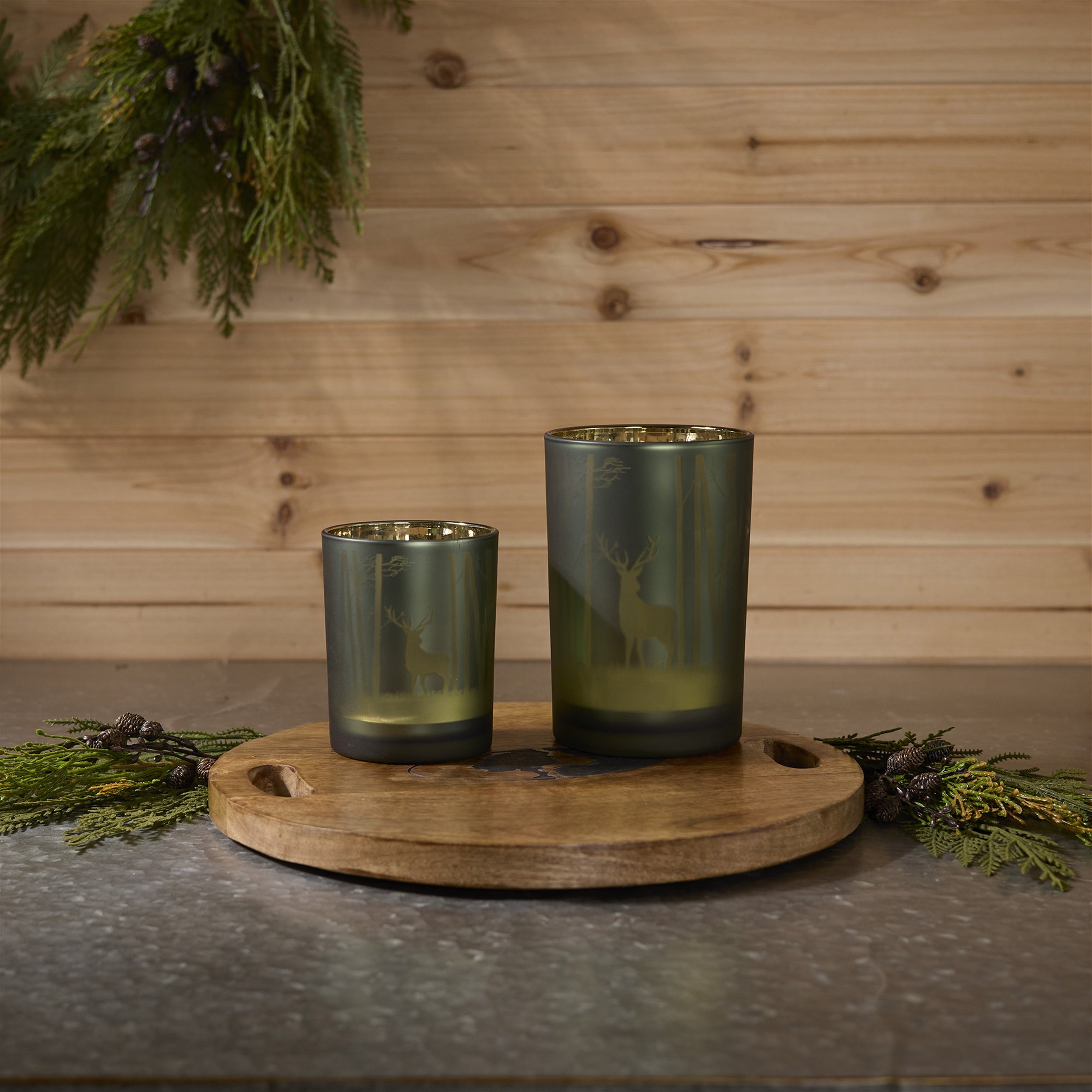 Mossy Oak Deer Candle Holder (Set of 2)