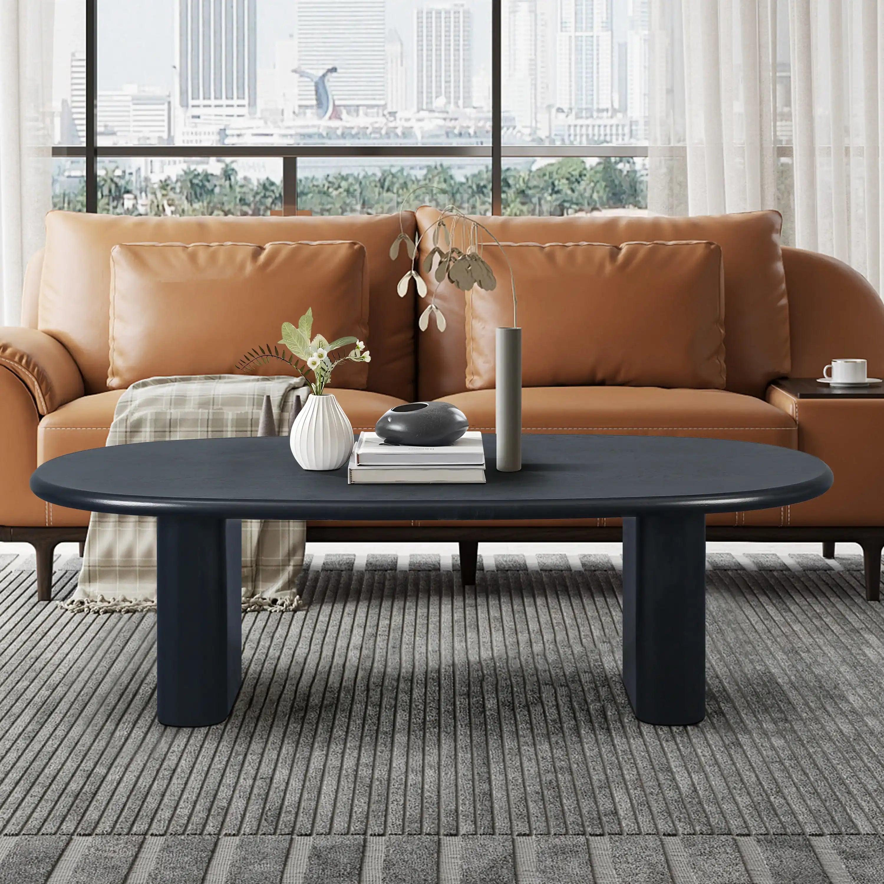 Wrenna Modern Coffee Table Black