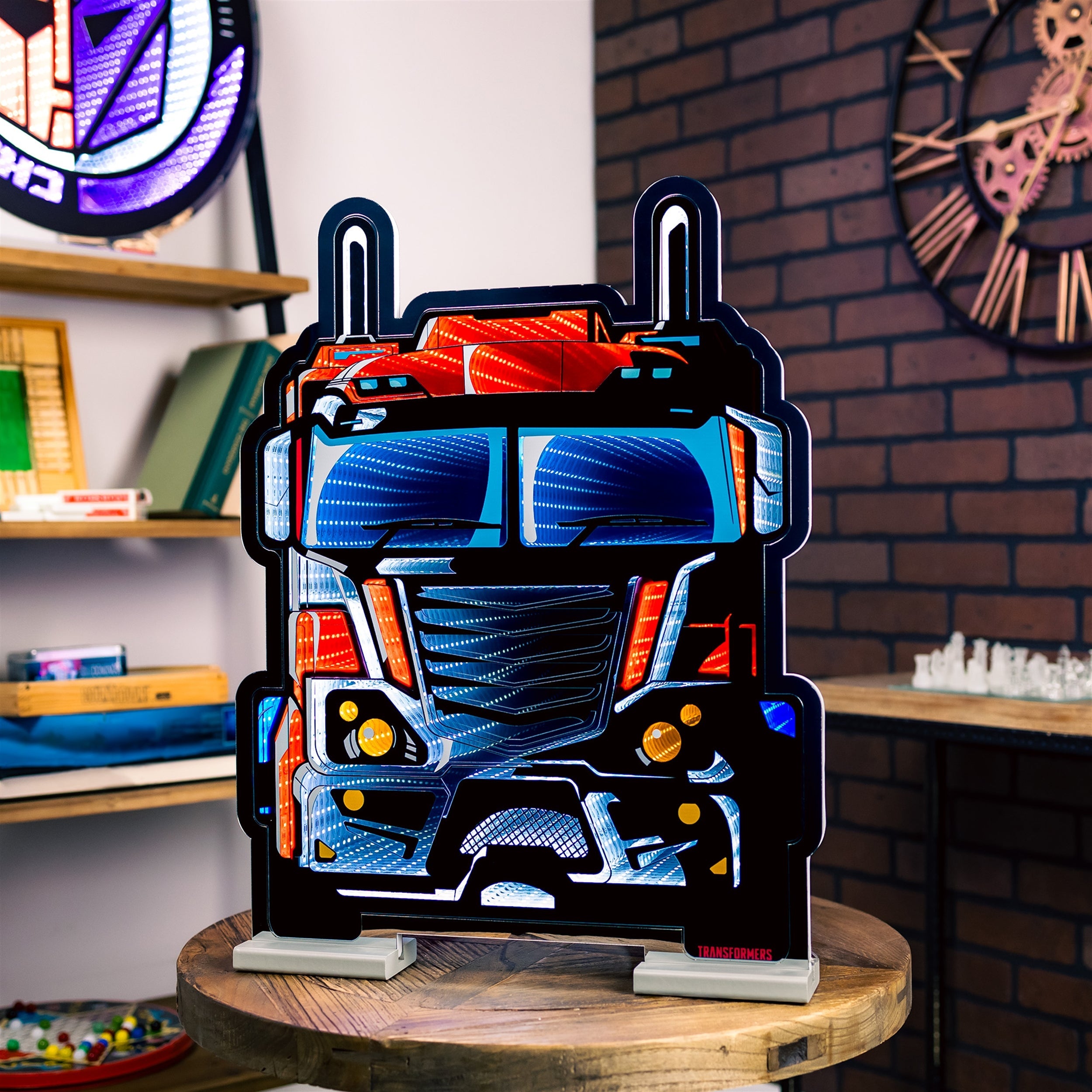 Transformers Optimus Prime Vehicle Mode Ekkolight 23"H