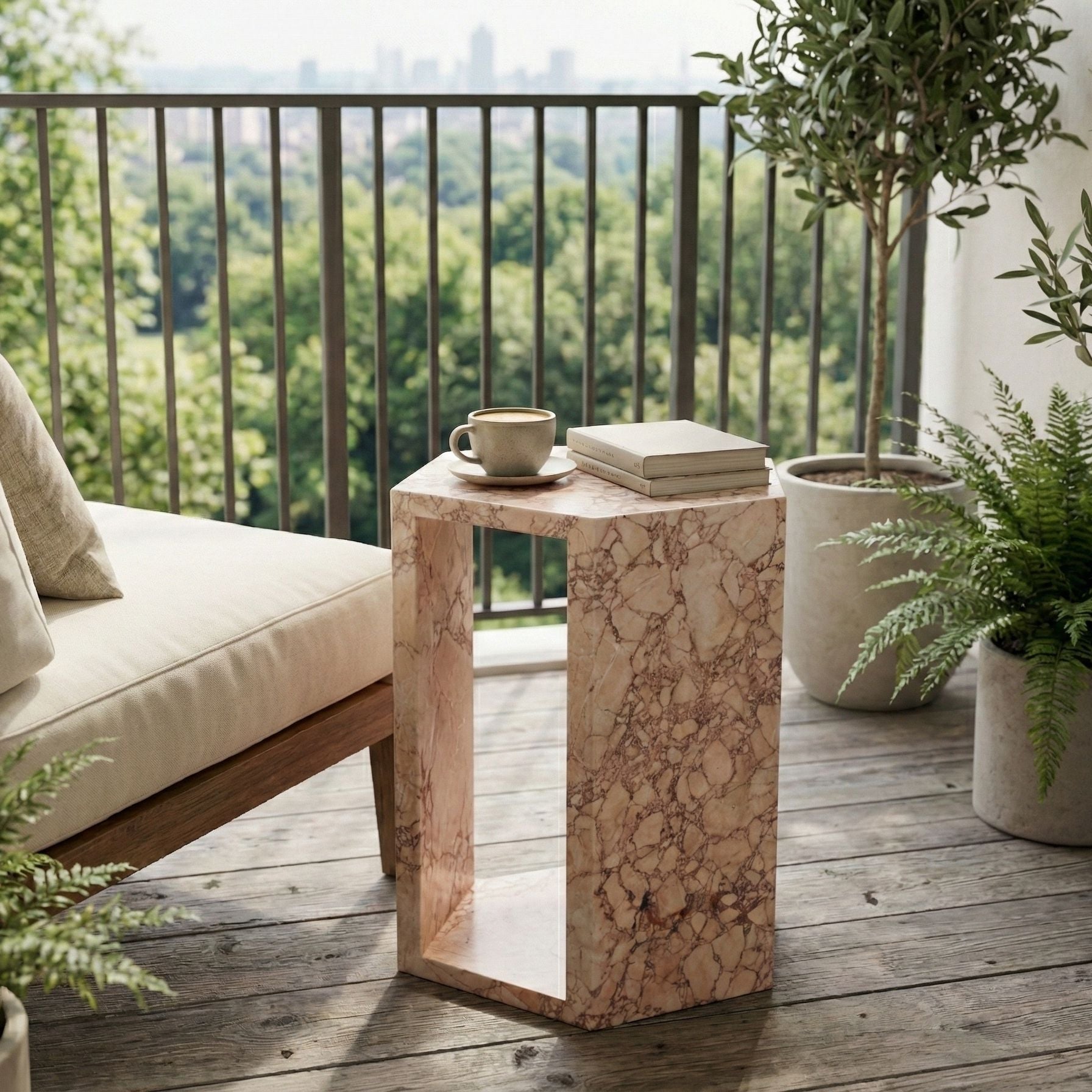 Modern Minimalist Hexagon Side Table