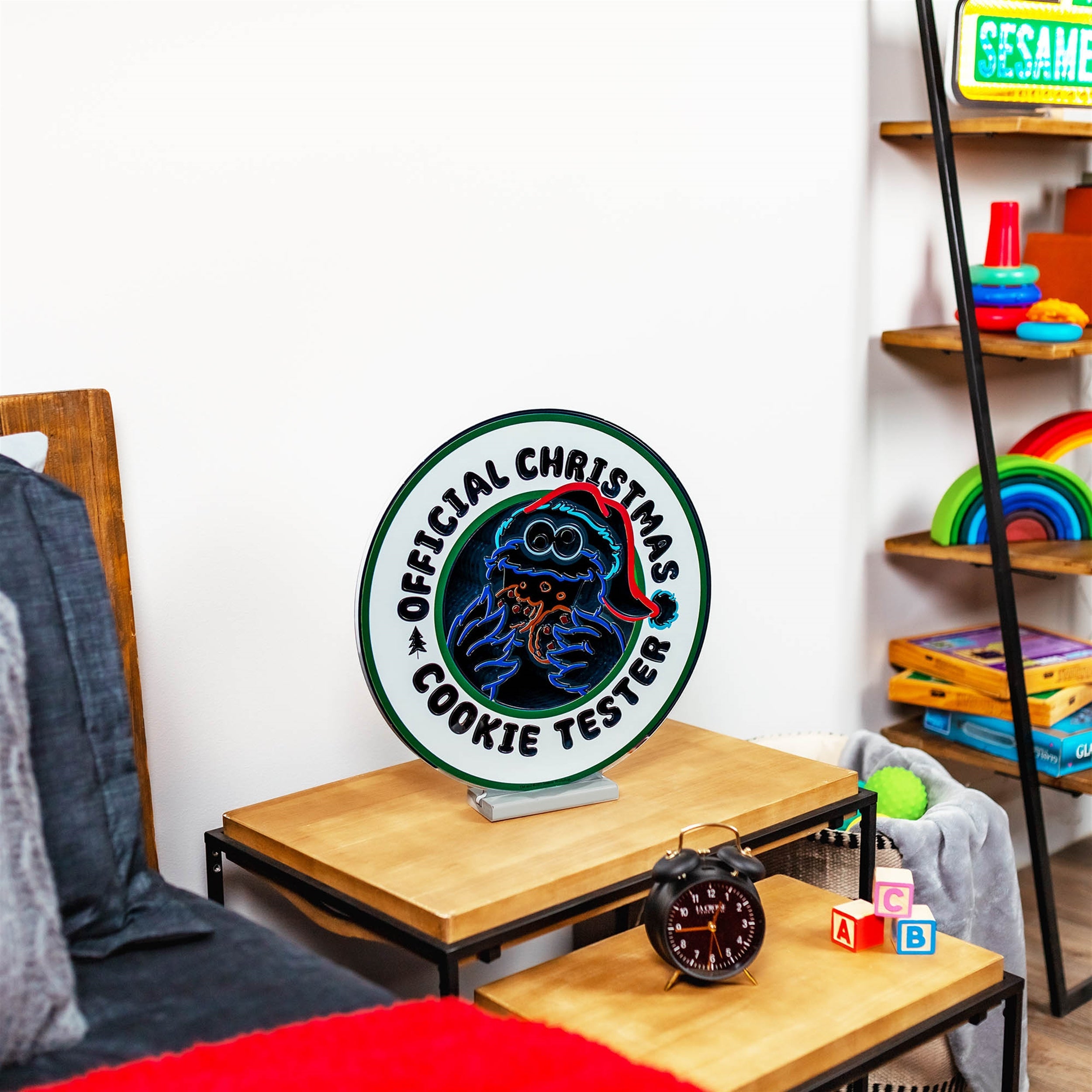 Sesame Street Holiday Cookie Sign Ekkolight 16"H