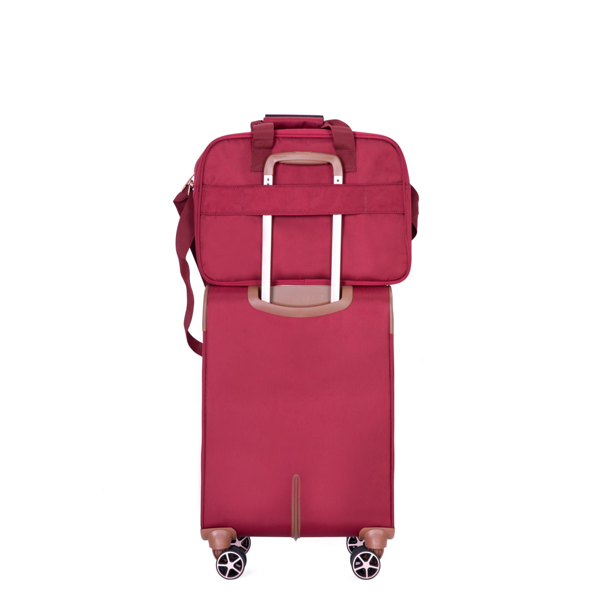 4 Piece Set, Softshell Suitcase Spinner Wheels Terylene Luggage Sets