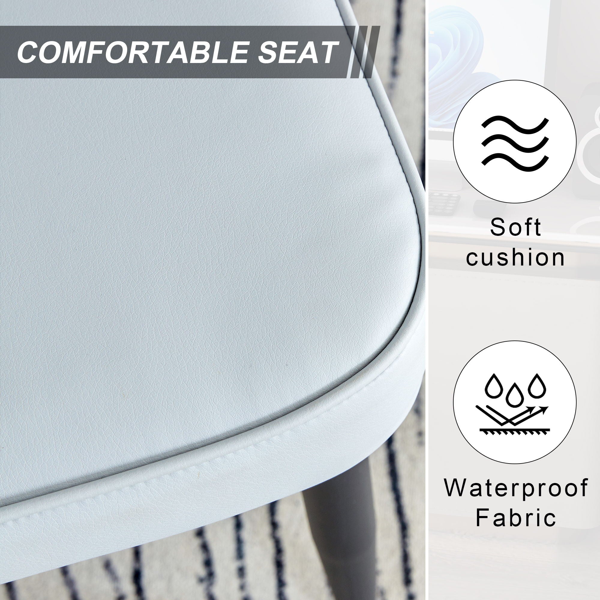 Modern Minimalist Dining Chairs (Set of 2)