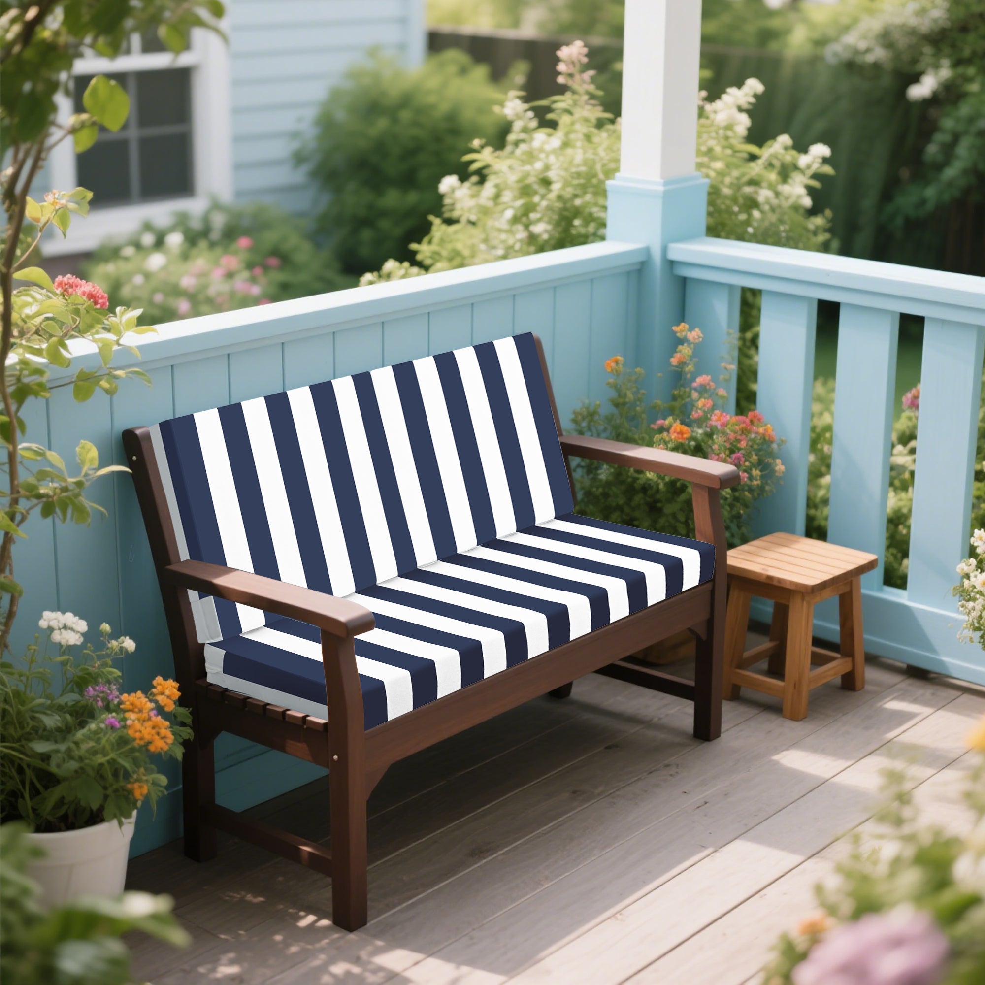 Outdoor Deep Seat Cushions for Patio Furniture, Set of 2