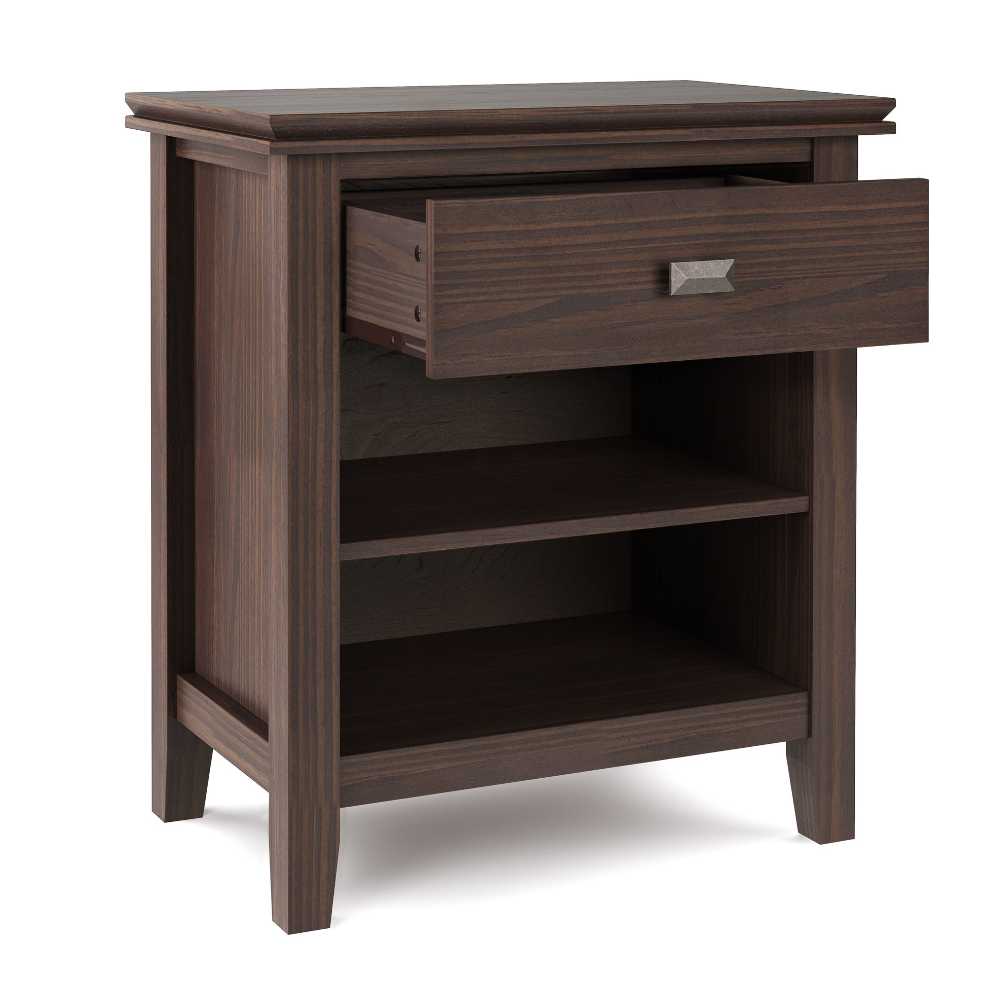 Artisan - Bedside Table - Warm Walnut Brown - Best Buy Furniture