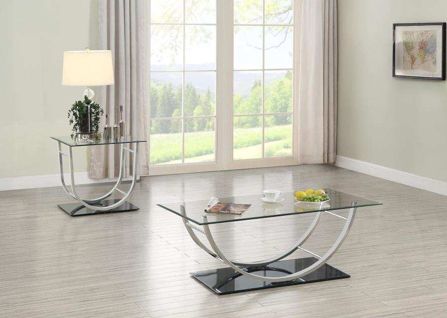 Danville - Glass Top Coffee Table Set
