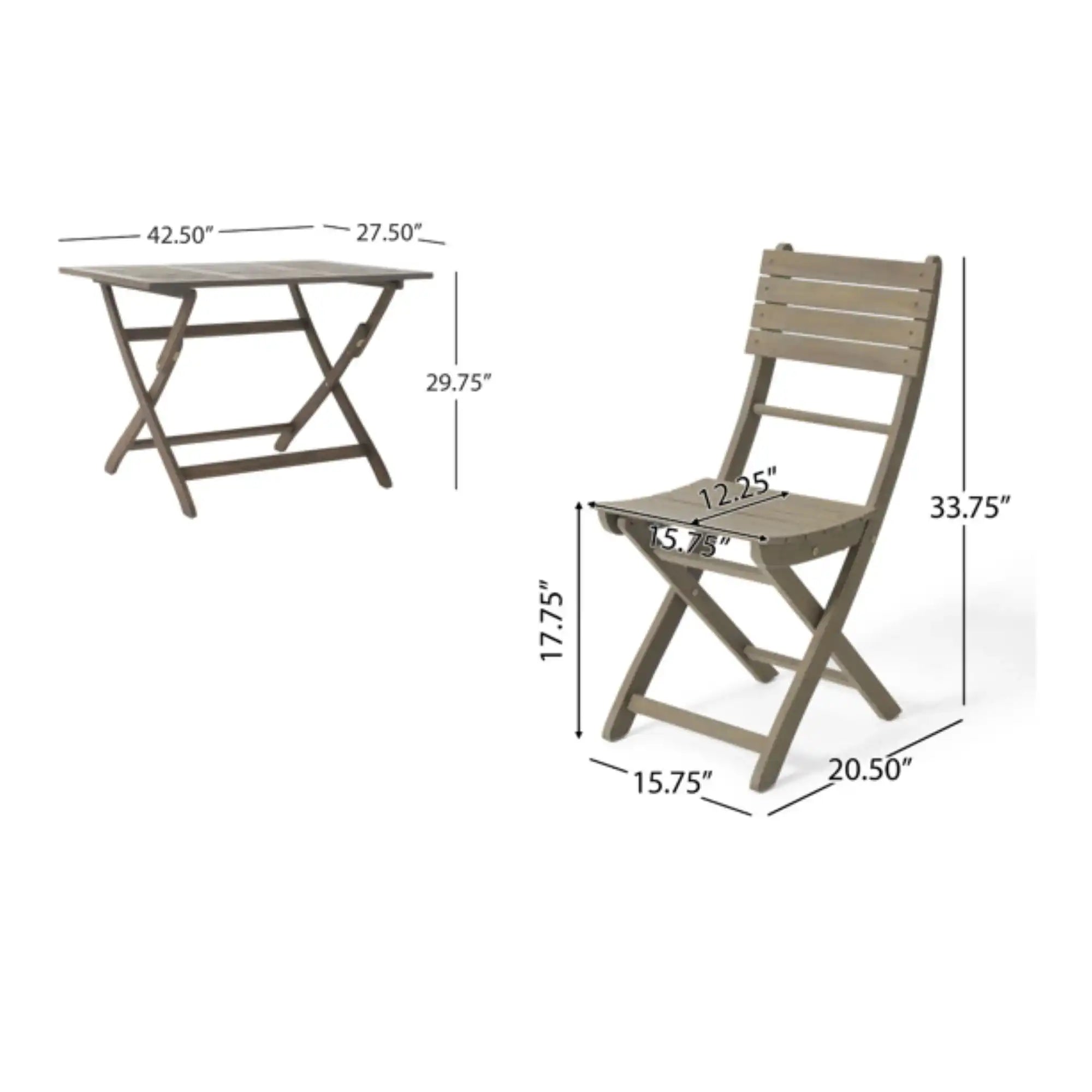 Positano Foldable Dining Set