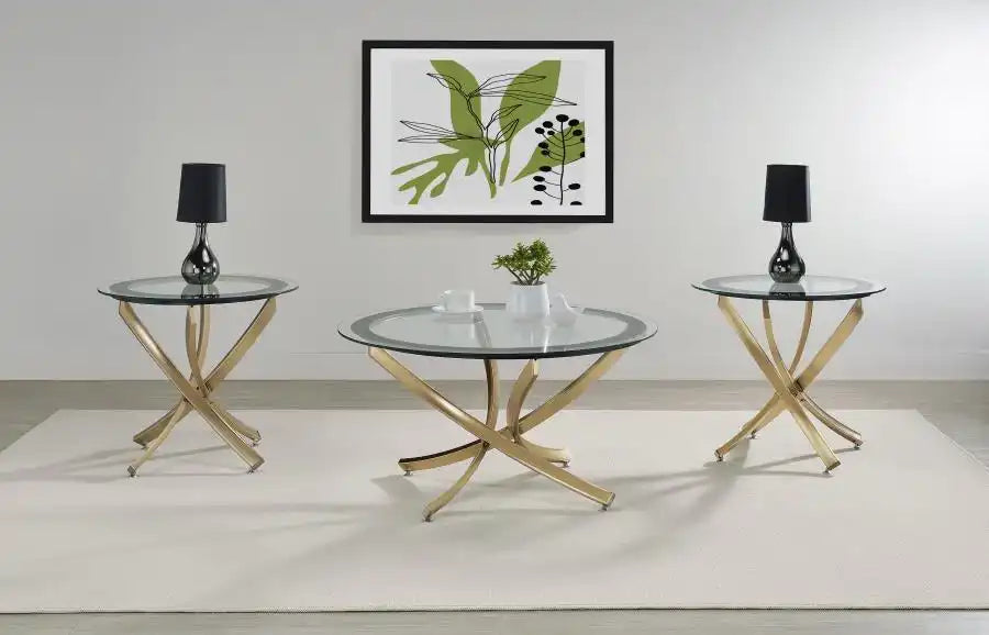 Brooke - Round Coffee Table Set