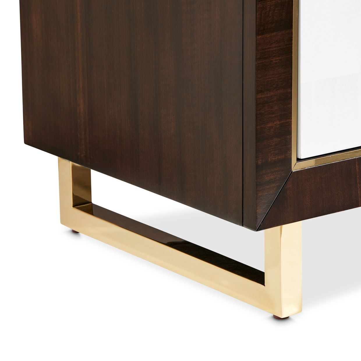 Belmont Place - Nightstand - White / Dark Brown