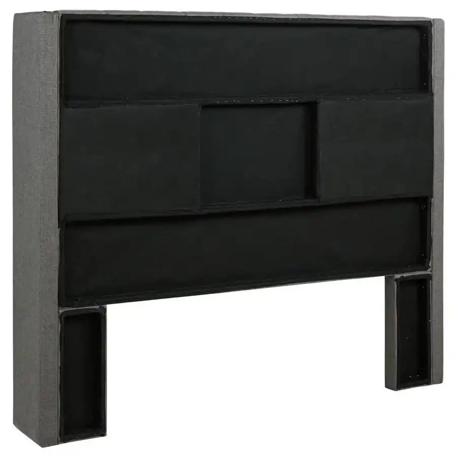 Bancroft - Upholstered Full Wingback Headboard - Gray