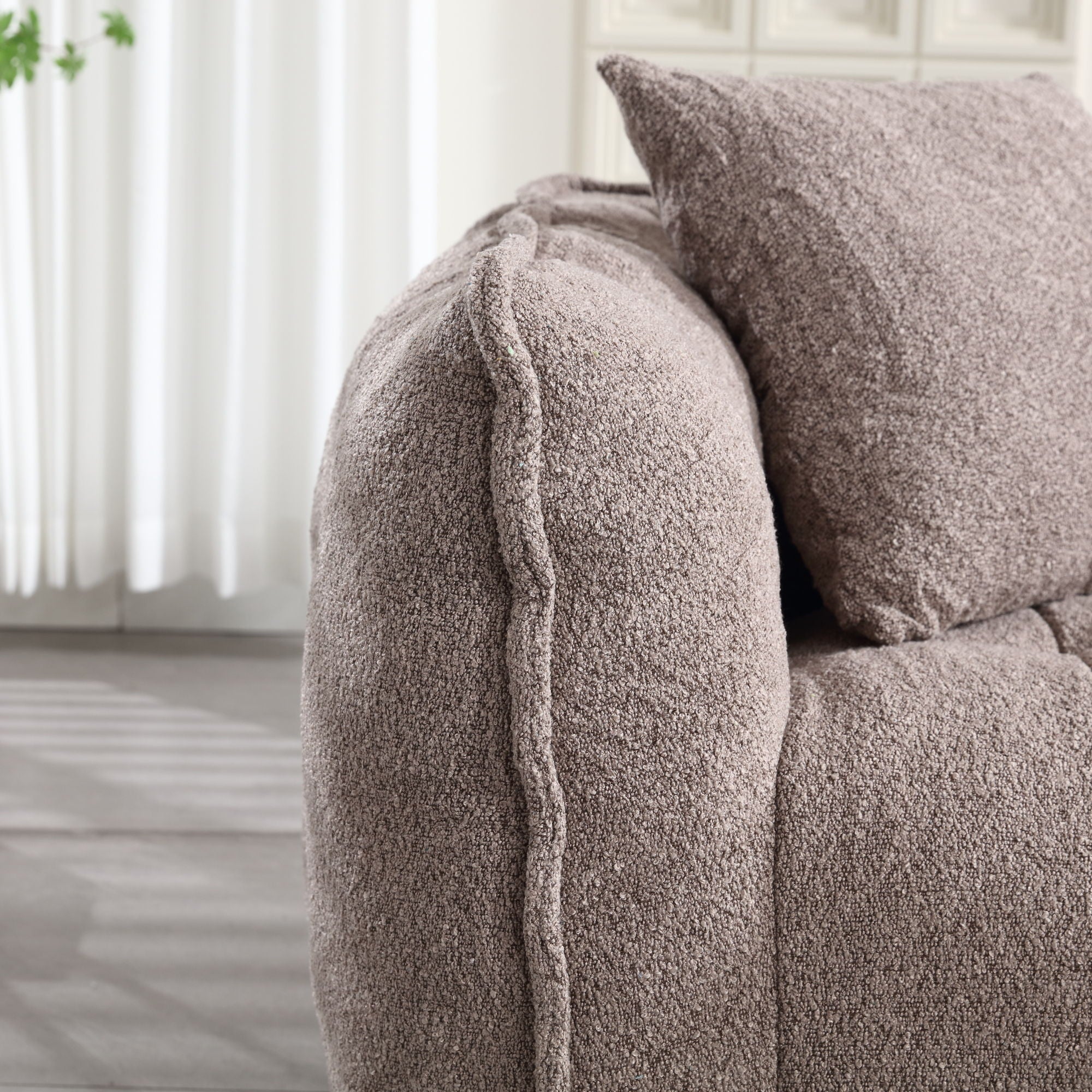 Cozy Beanbag Chair With High Resilience Foam Core For 2