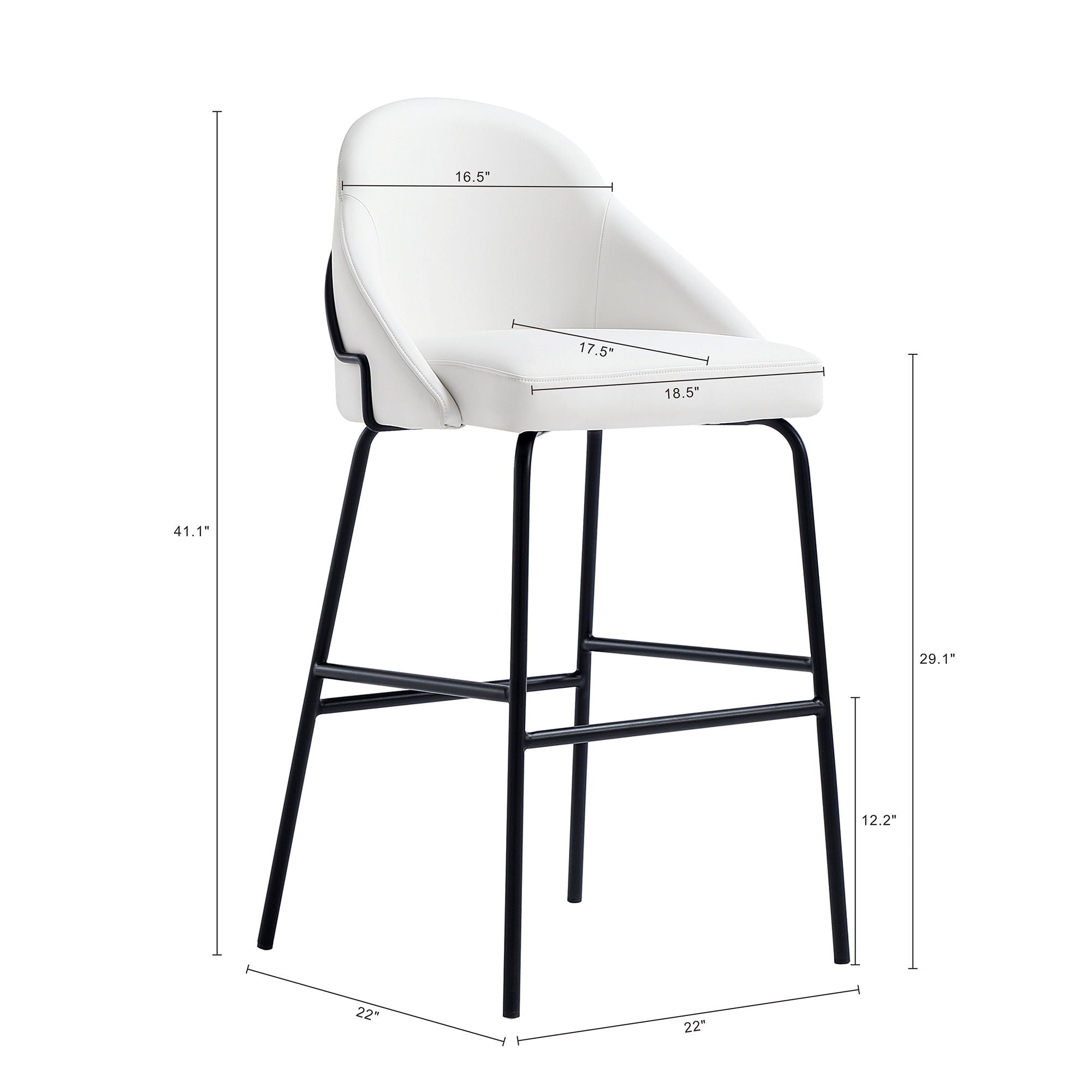 Gracie - Upholstered Barstool