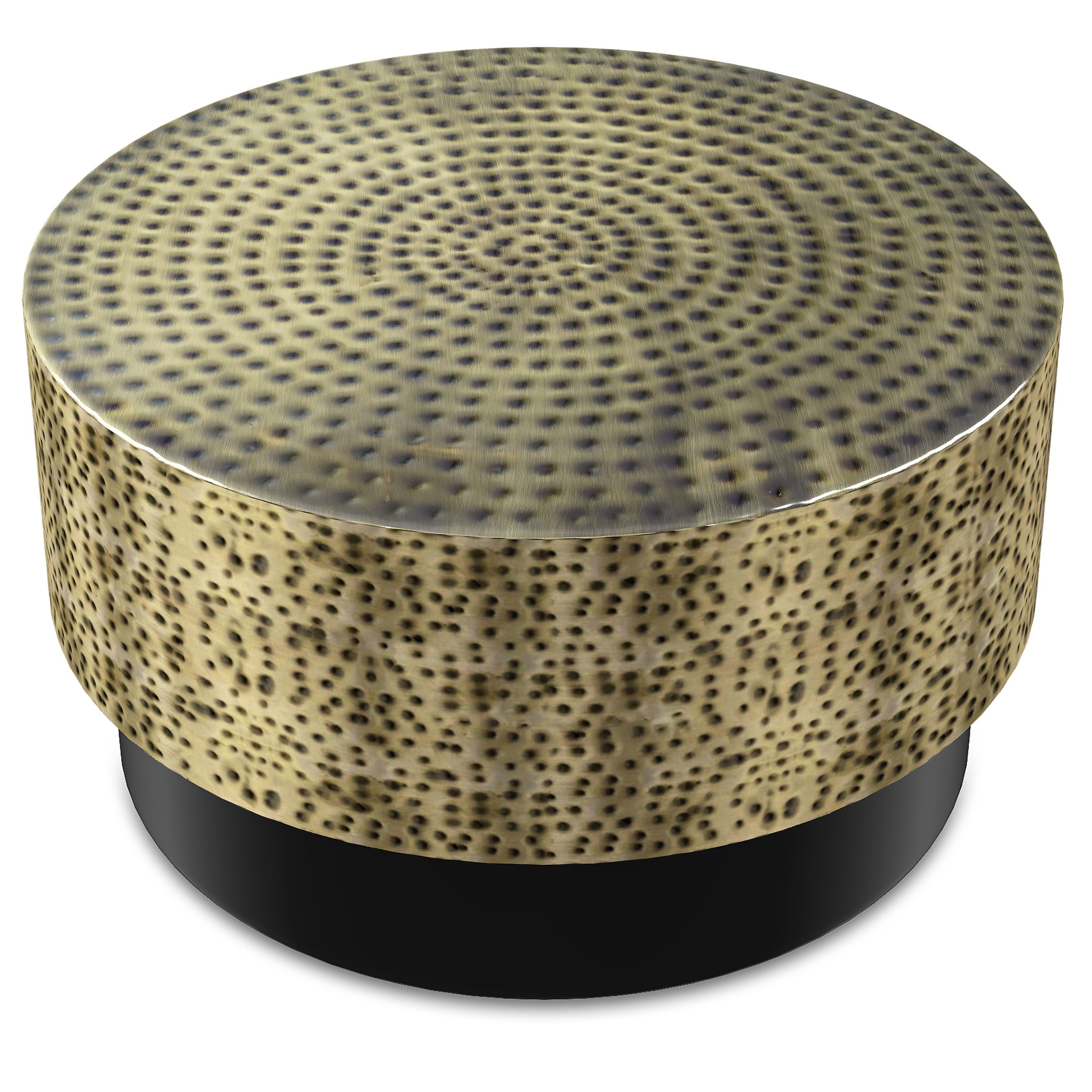 Montrose - Metal Coffee Table - Antique Gold / Black - Best Buy Furniture