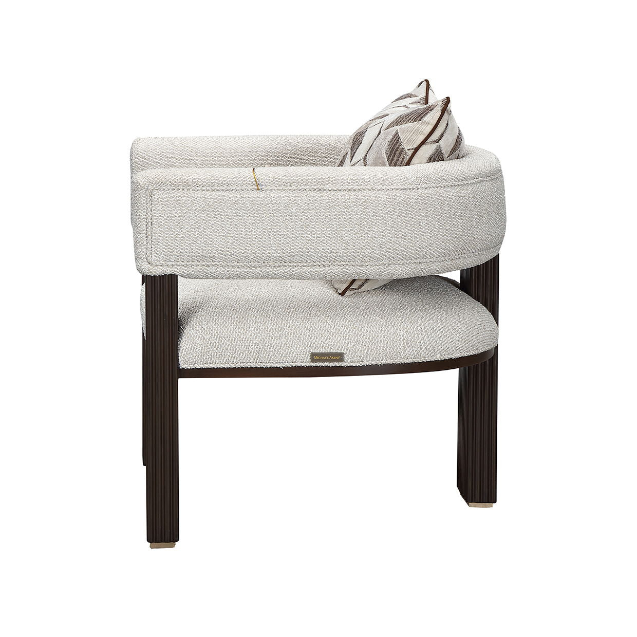 West Kensington - Accent Chair - Buff / Medium Espresso