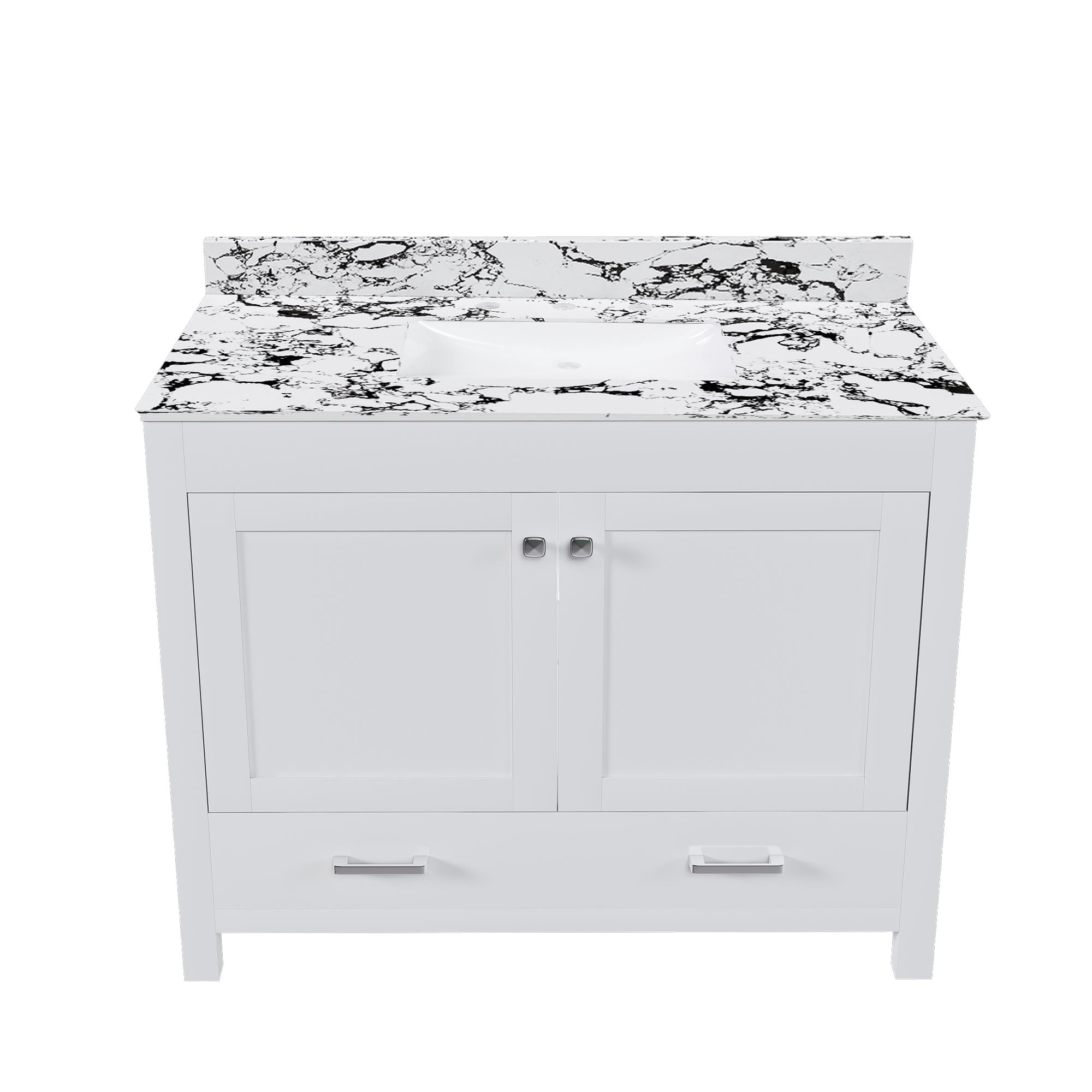 Bathroom Vanity With Storage - White
