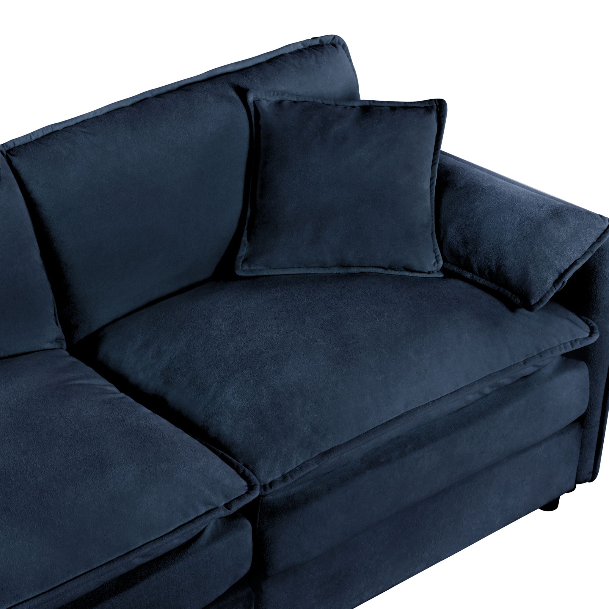 Modern Chenille Oversized Accent Chair, Comfy Single Sofa With Large Seat (Set of 2)