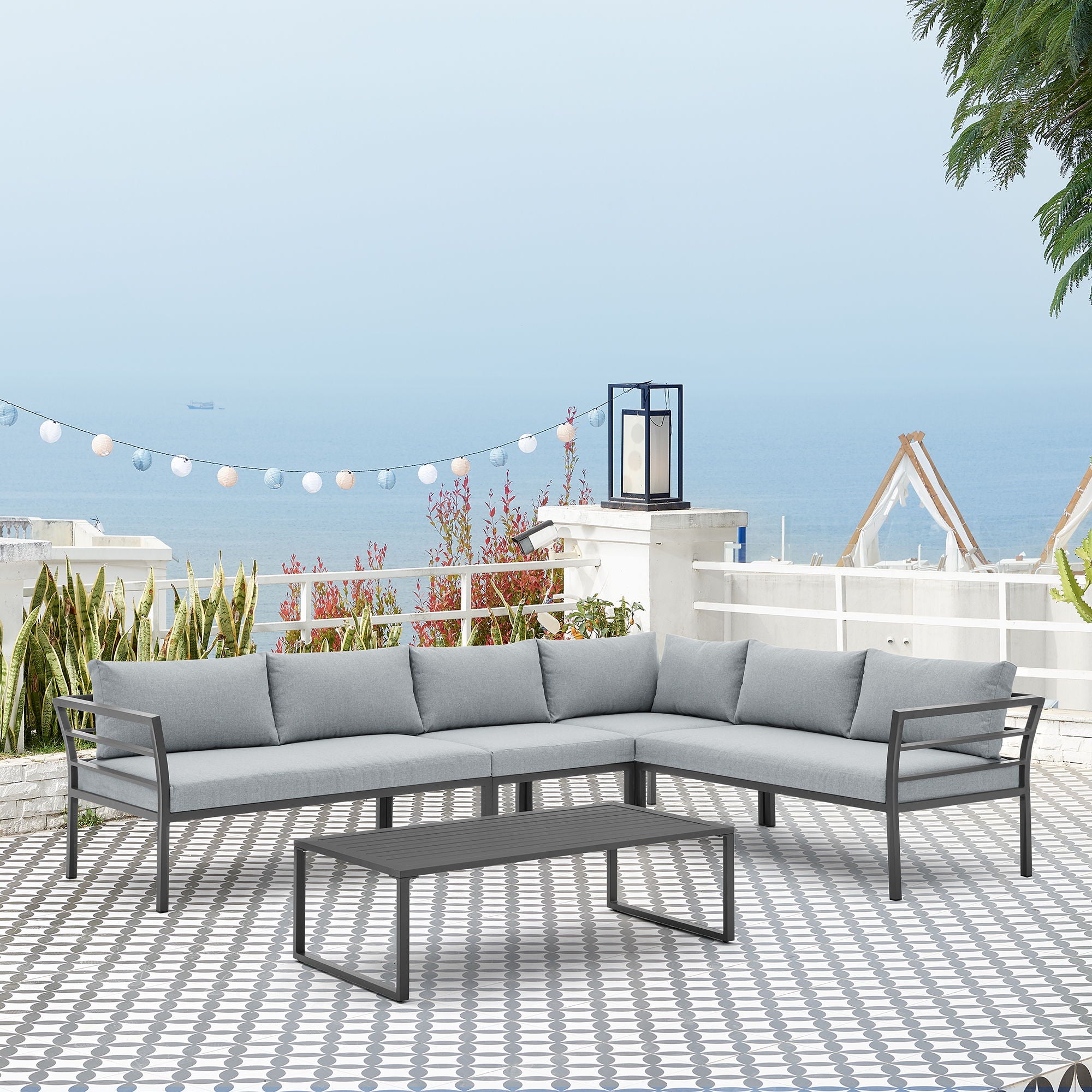 Sunnyside - 5 Piece Outdoor Conversation Set