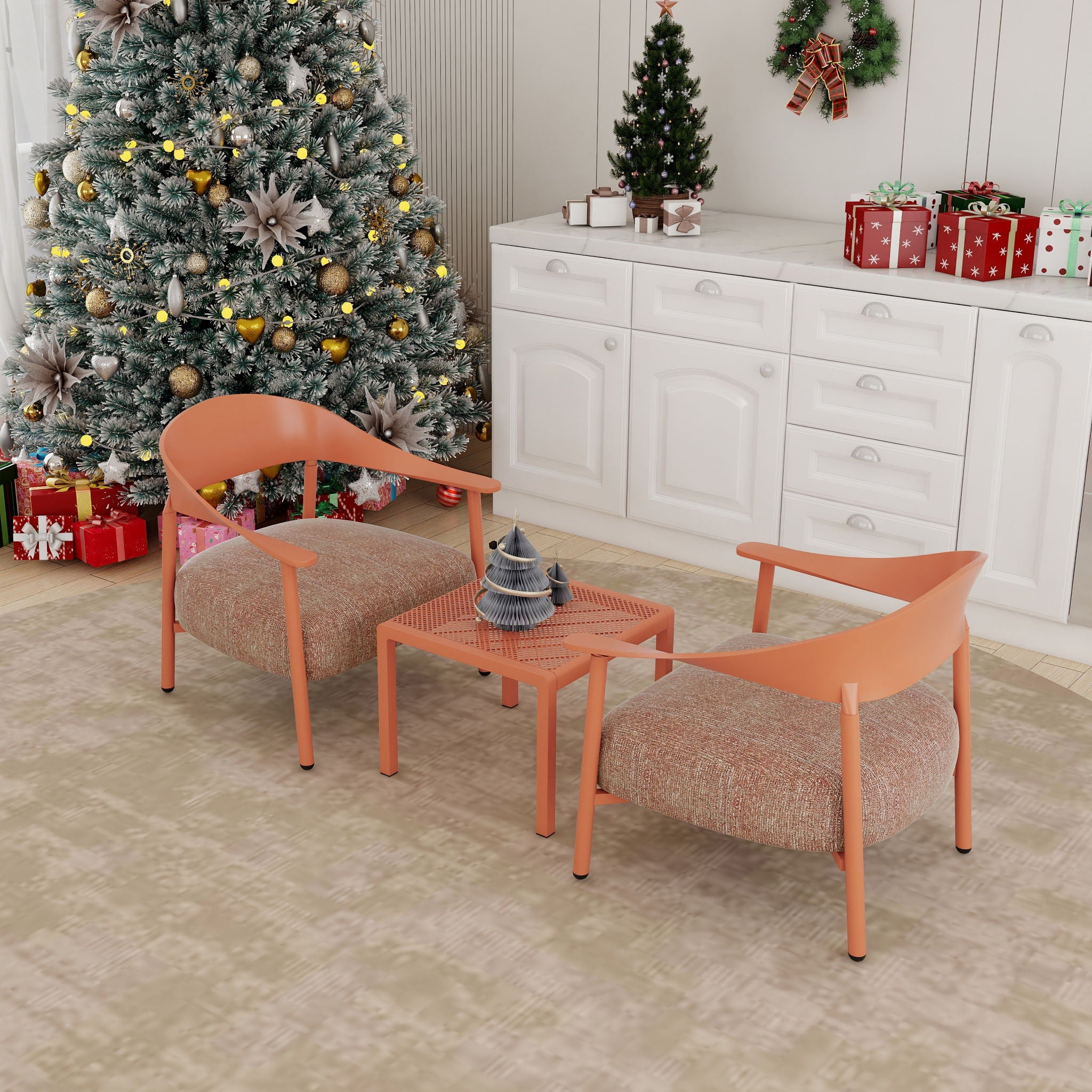 Furniture Set With Seat Cushions, Sturdy And Durable