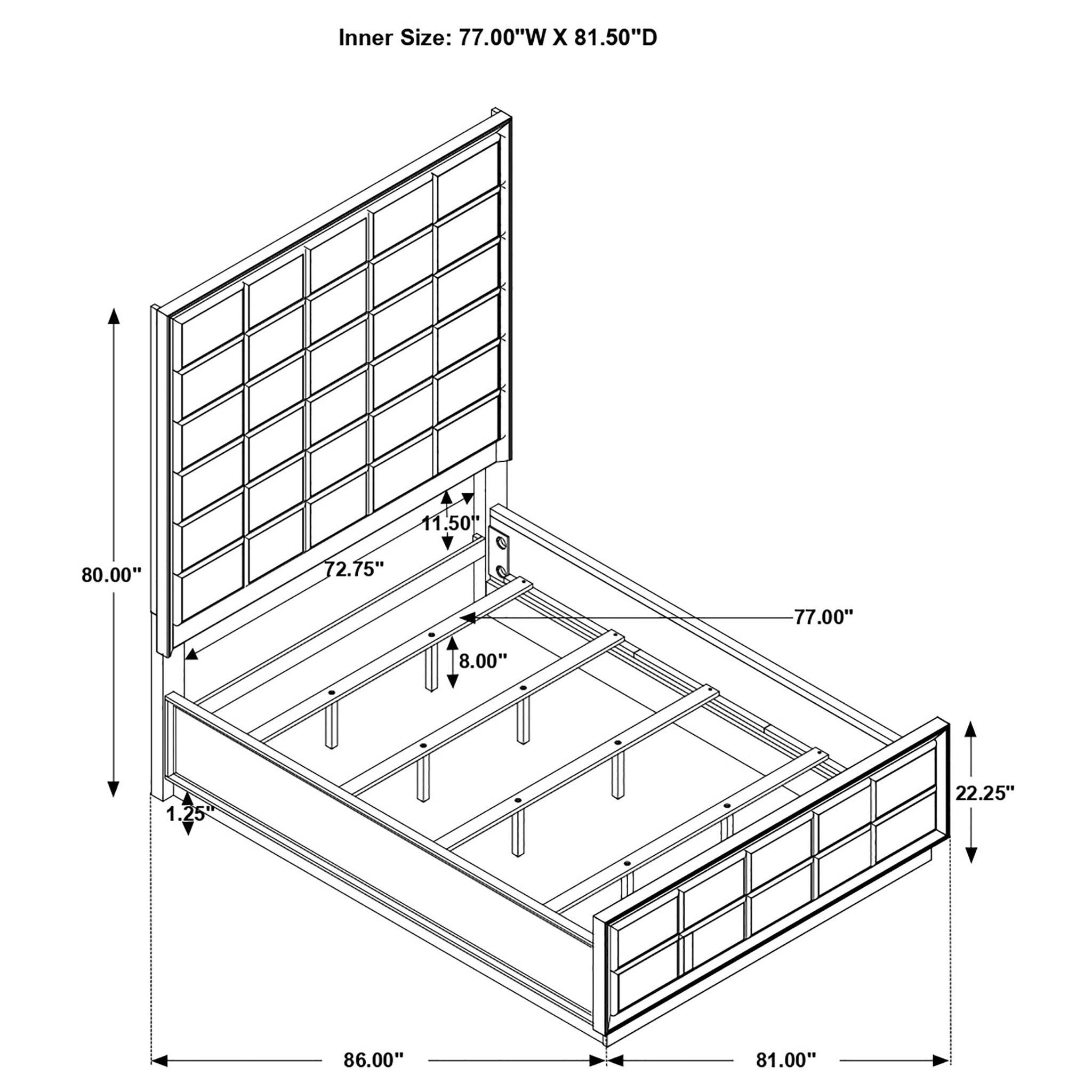 Drea - Panel Bed