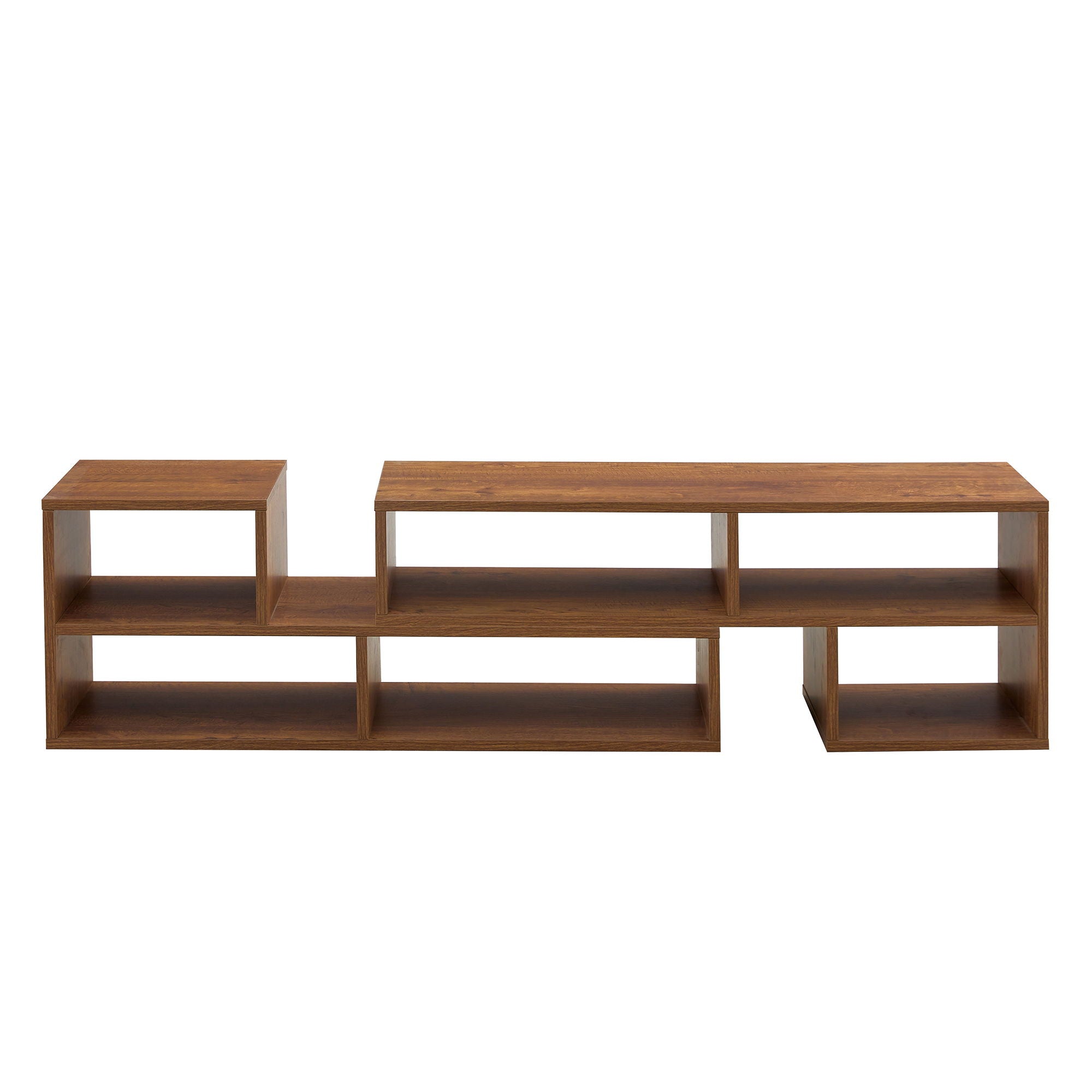 Cube TV Stand With Open Storage And 2 Shelves