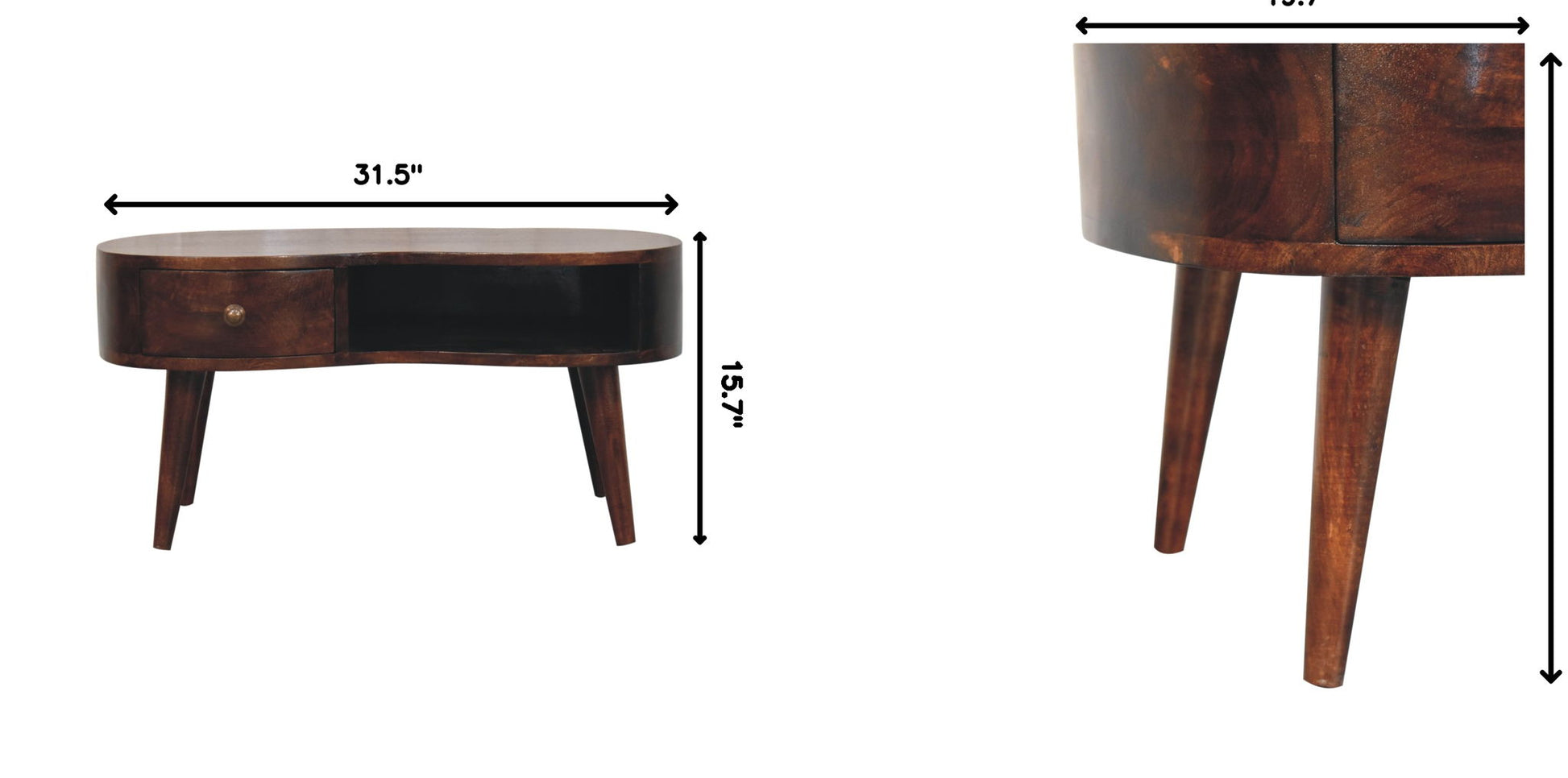 Wave Coffee Table With 1 Drawer - Best Buy Furniture
