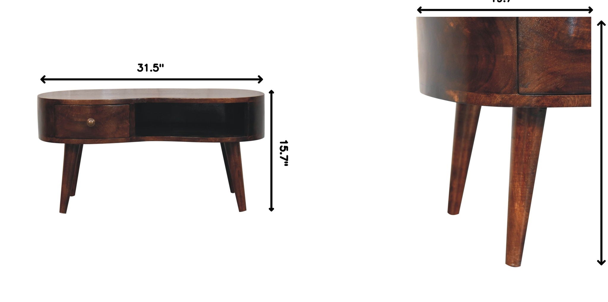 Wave Coffee Table With 1 Drawer - Best Buy Furniture
