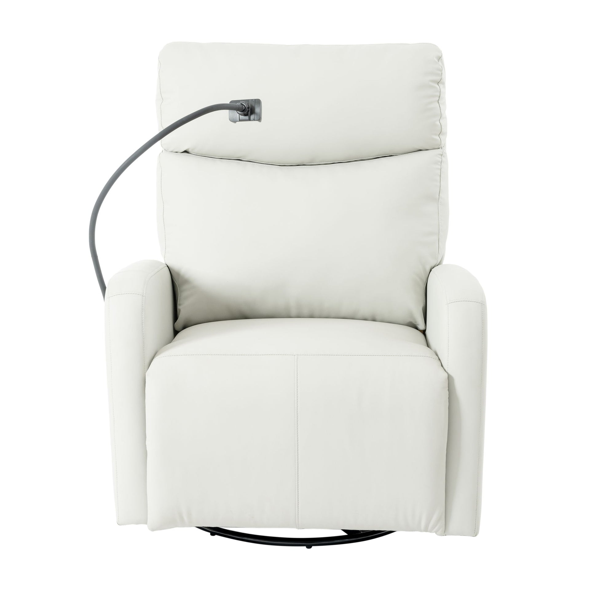 31.5" 270 Power Swivel Rocker Recliner Chair, Electric Glider Reclining Sofa With USB Ports, Power Swivel Glider, Rocking Chair Nursery Recliners For Living Room Bedroom - Light Gray - Best Buy Furniture