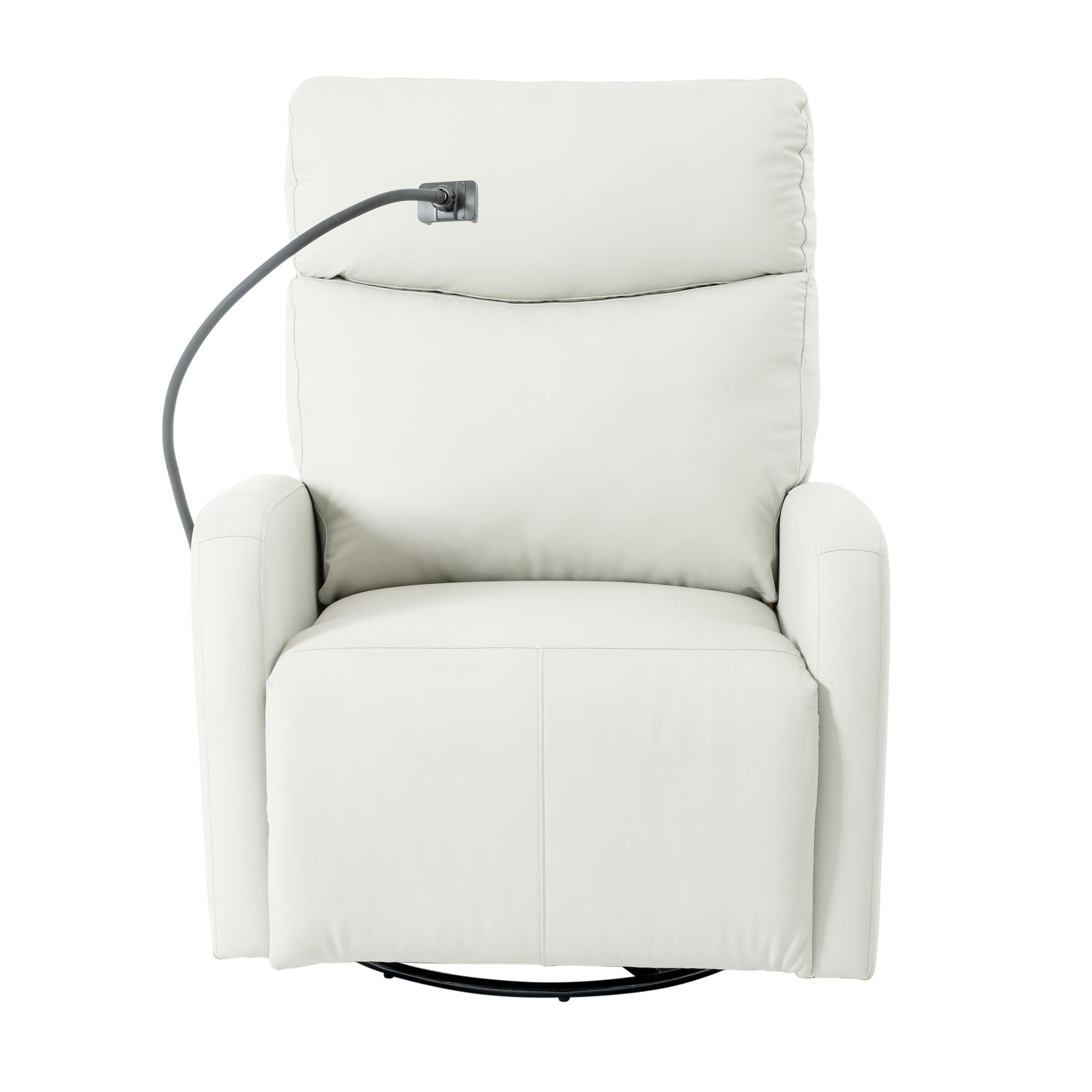 31.5" 270 Power Swivel Rocker Recliner Chair, Electric Glider Reclining Sofa With USB Ports, Power Swivel Glider, Rocking Chair Nursery Recliners For Living Room Bedroom - Light Gray - Best Buy Furniture