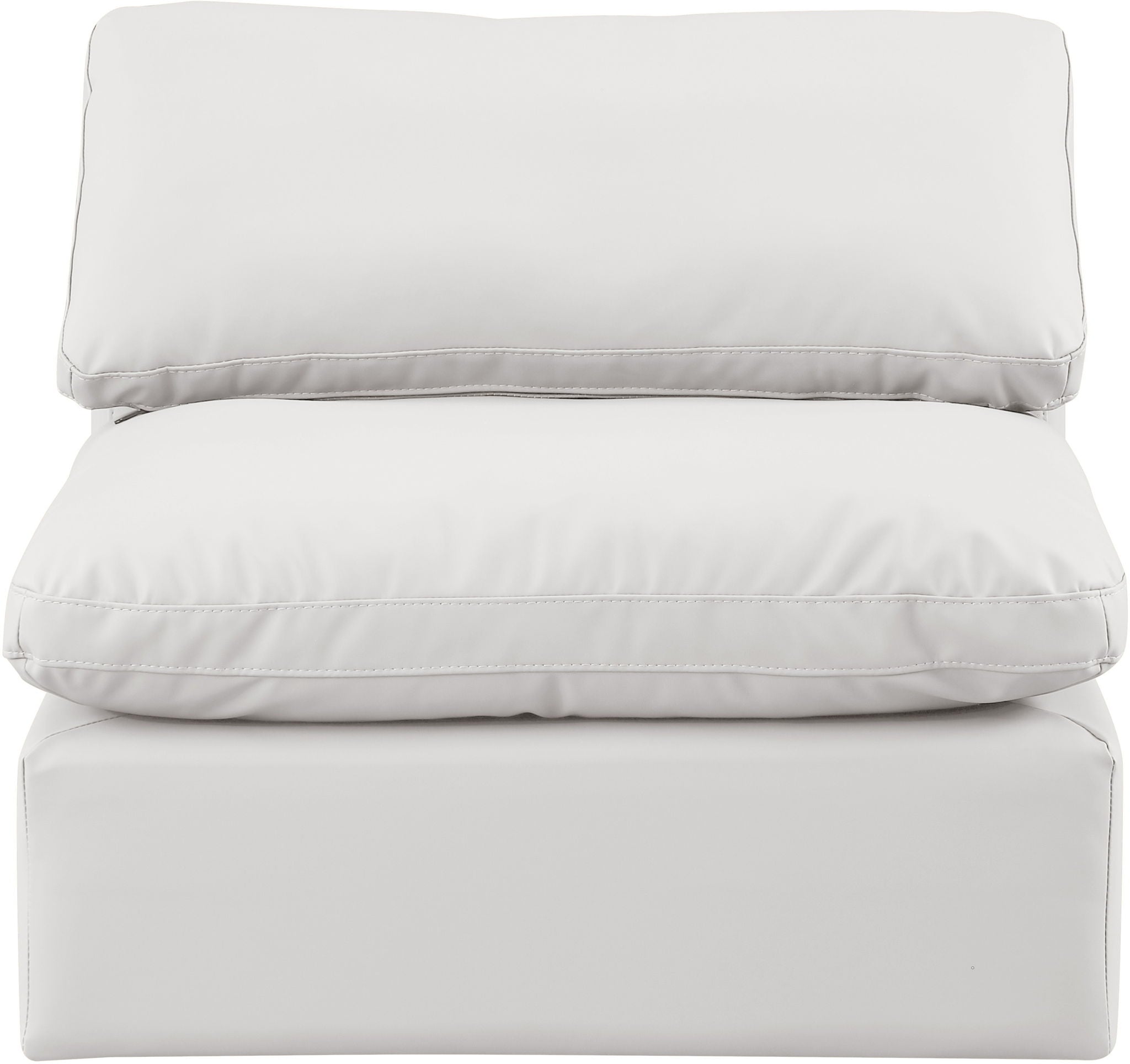 Indulge - Faux Leather Armless Chair