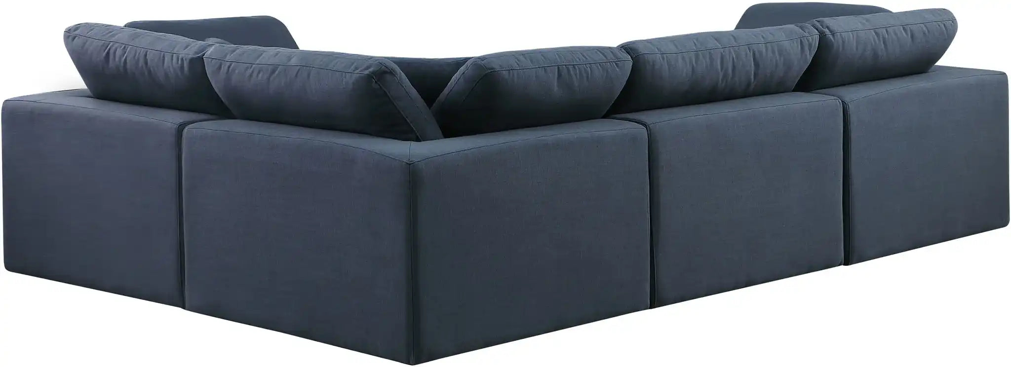 Comfy - 4 Piece Linen Fabric Modular Sectional
