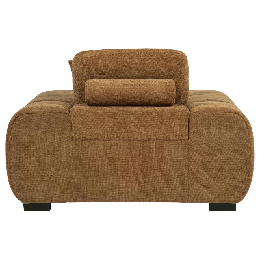 Octavia - Fabric Upholstered Track Arm Accent Chair