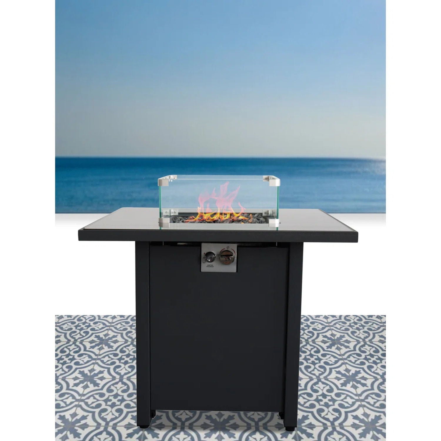 Powdercoated Fire Pit With Top - Best Buy Furniture