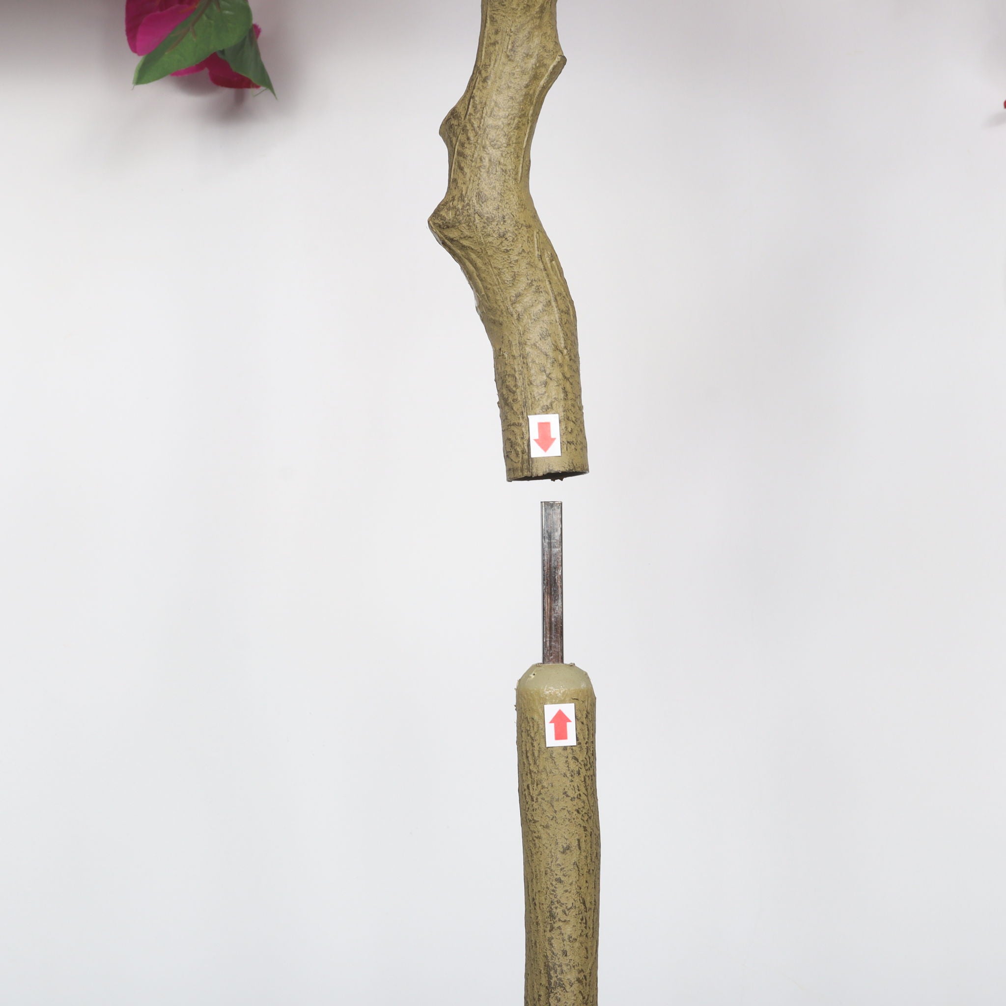 Artificial Bougainvillea Tree, Realistic Faux Potted Plant For Indoor Home Decor - Dark Pink / Green Leaves