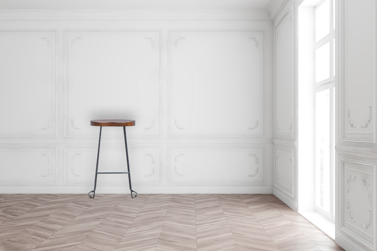 Industrial Chunky Bar Stool - Chestnut