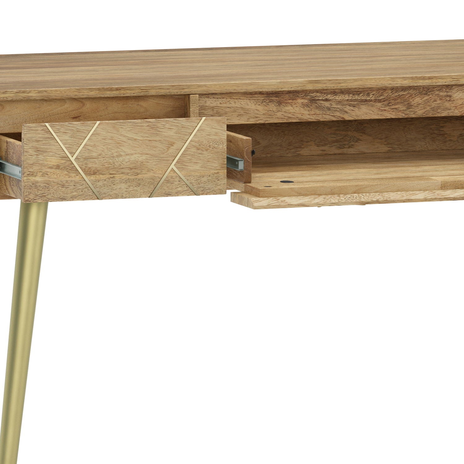 Jager - Desk - Natural - Best Buy Furniture