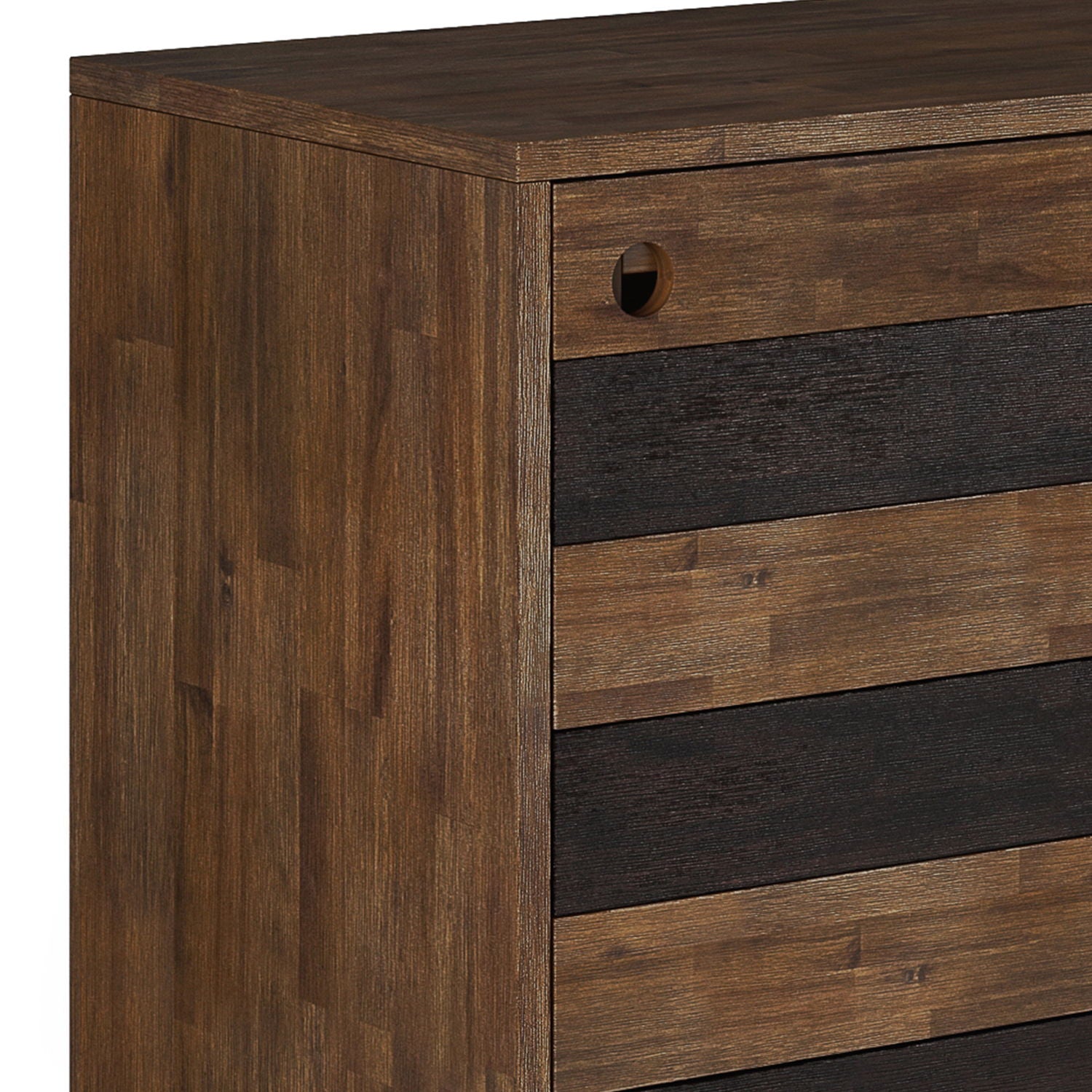 Clarkson - Medium Storage - Rustic Natural Aged Brown - Best Buy Furniture