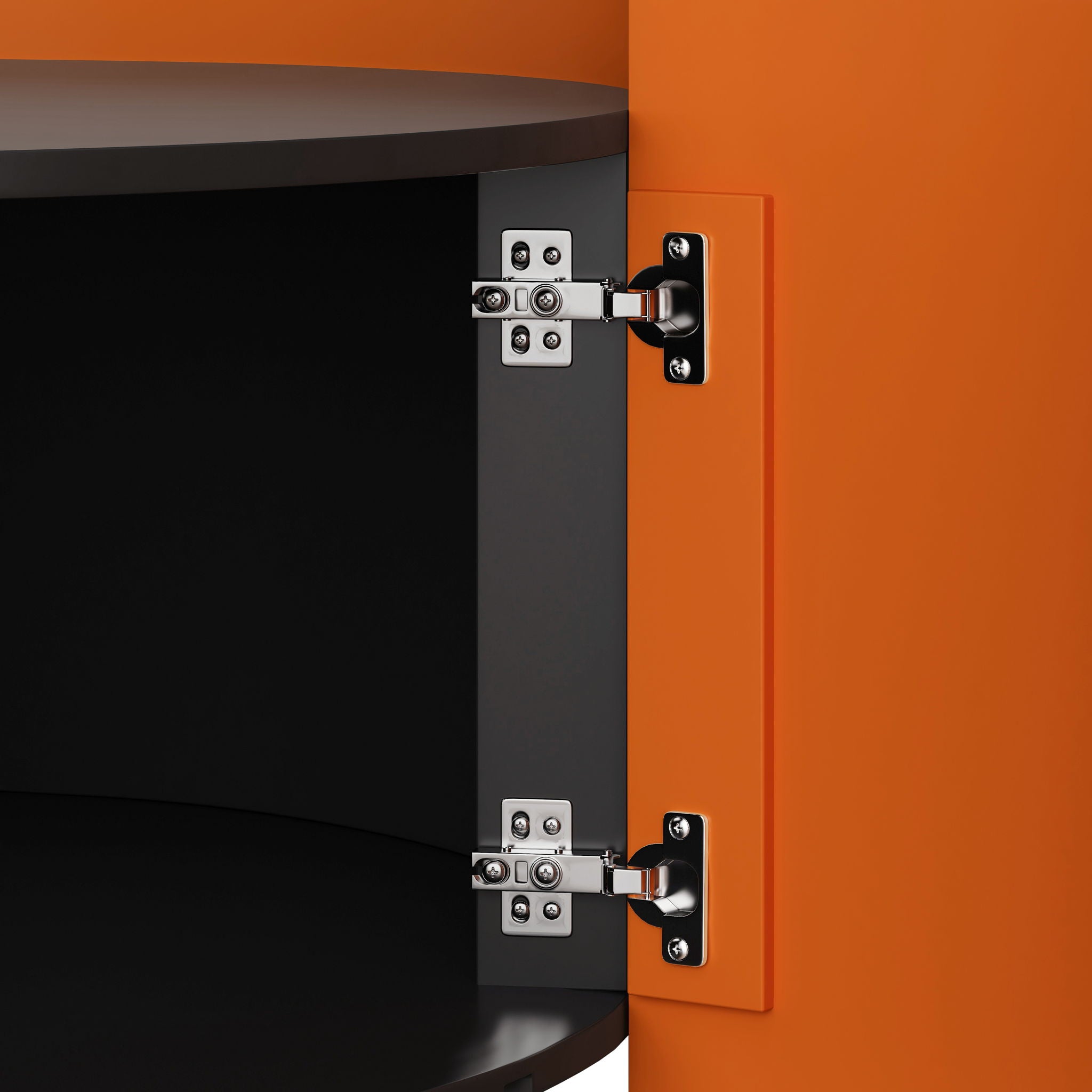 Modern Round Nesting Coffee Table With Extendable Sliding Top