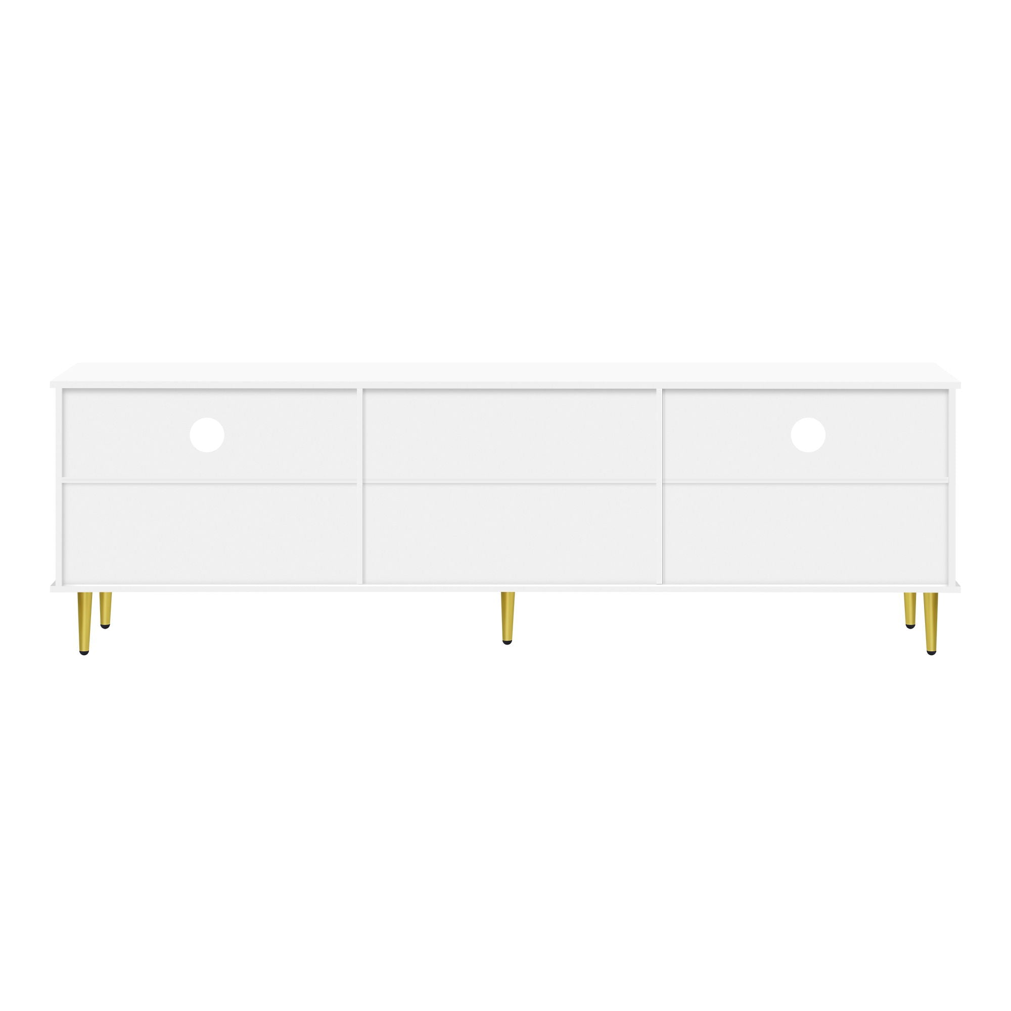 TV Cabinet With 2 Drawers And 2 Cabinets
