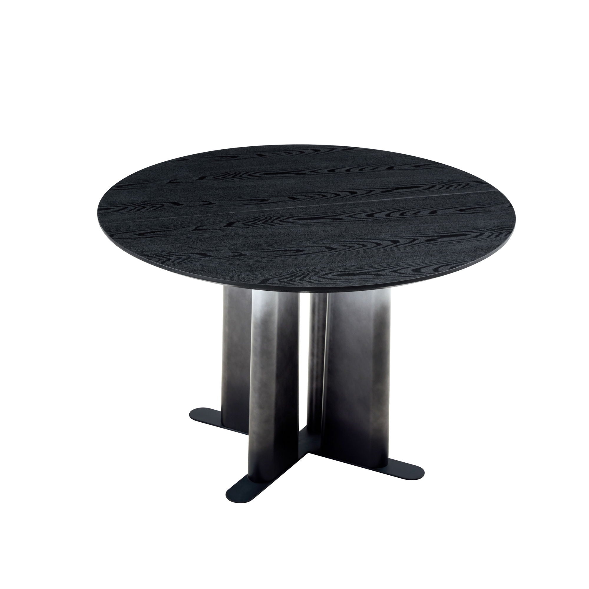 Dining Table With Gradient Legs - Black