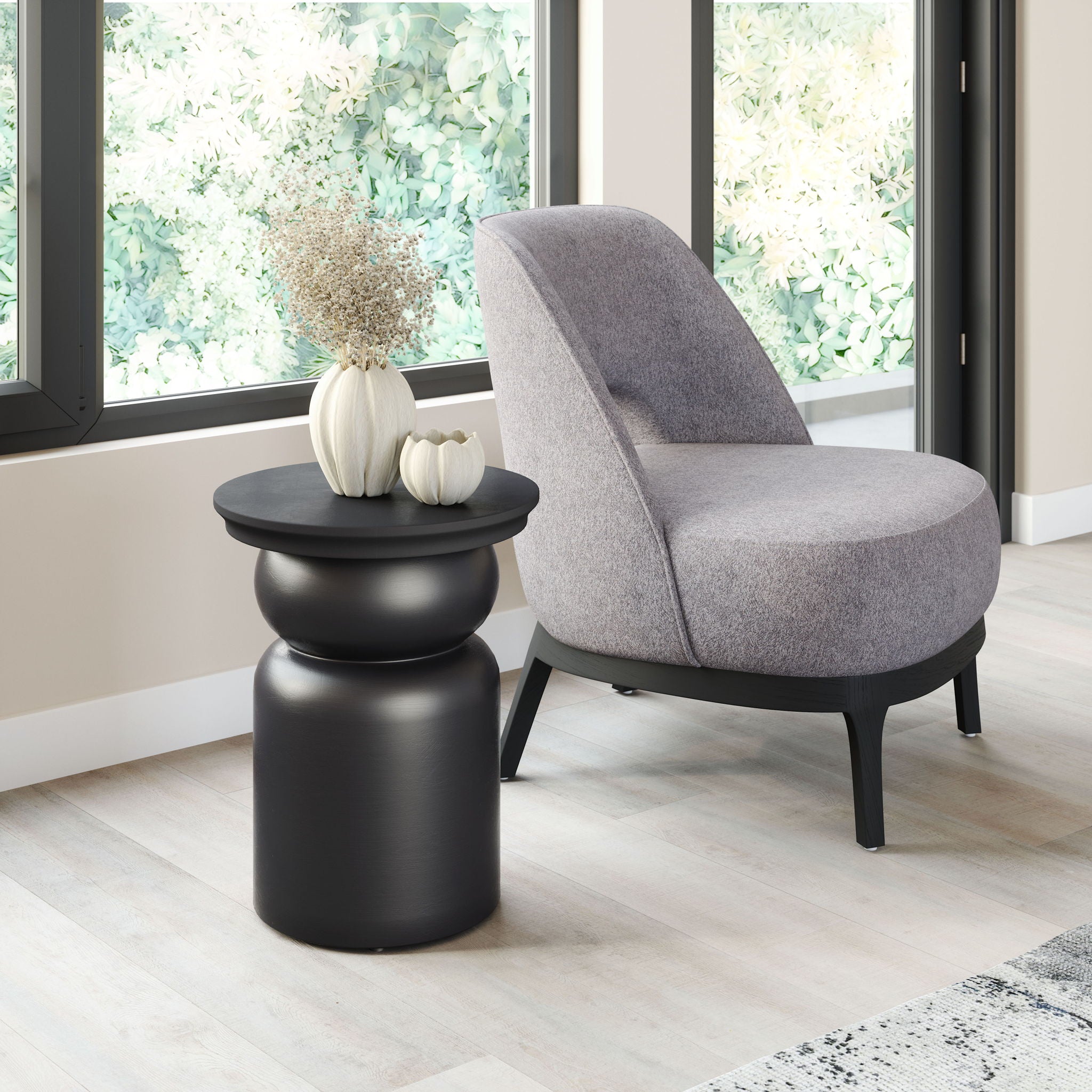 Colombo - Side Table - Black