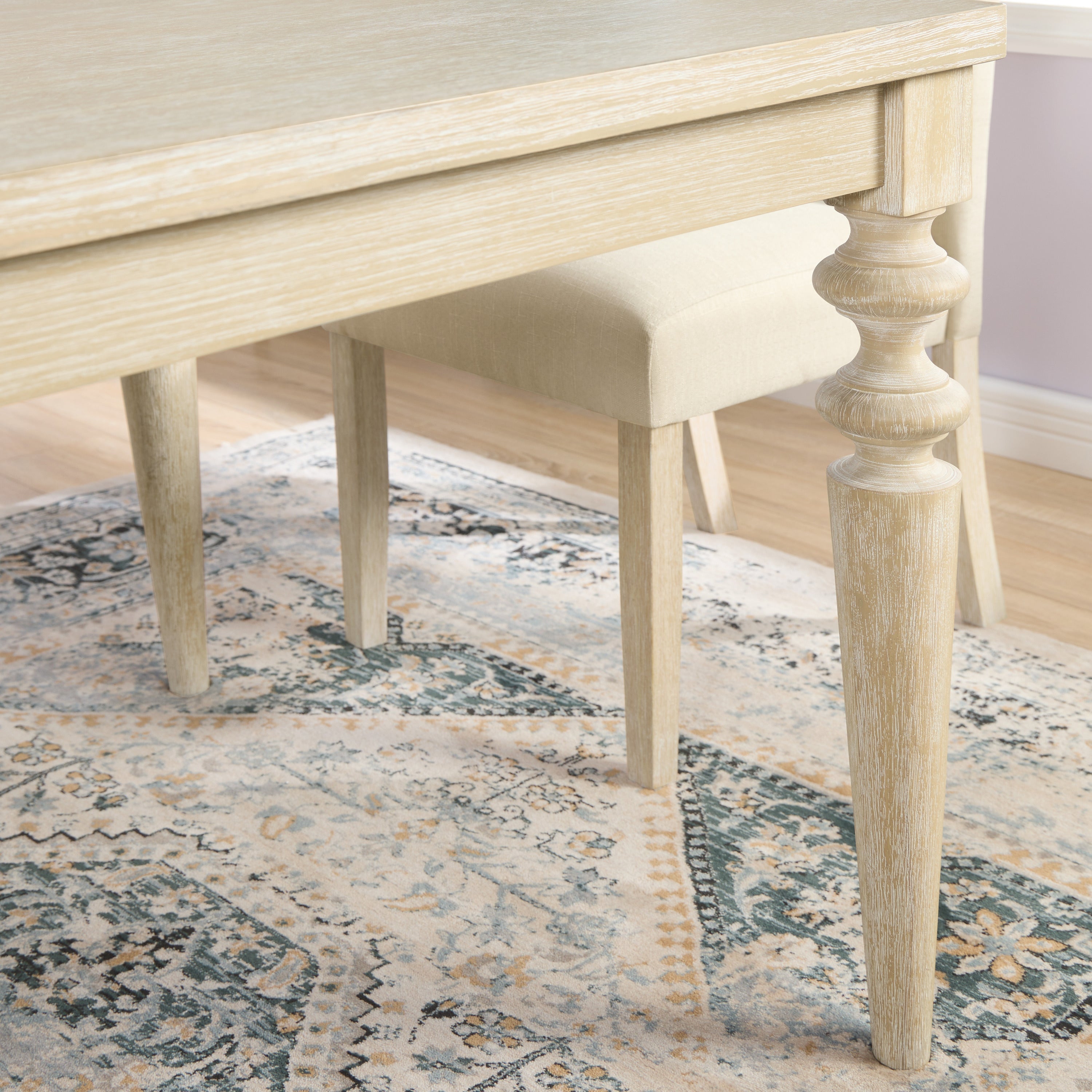 Lauren 7-piece Dining Set with 6 Tufted Chairs